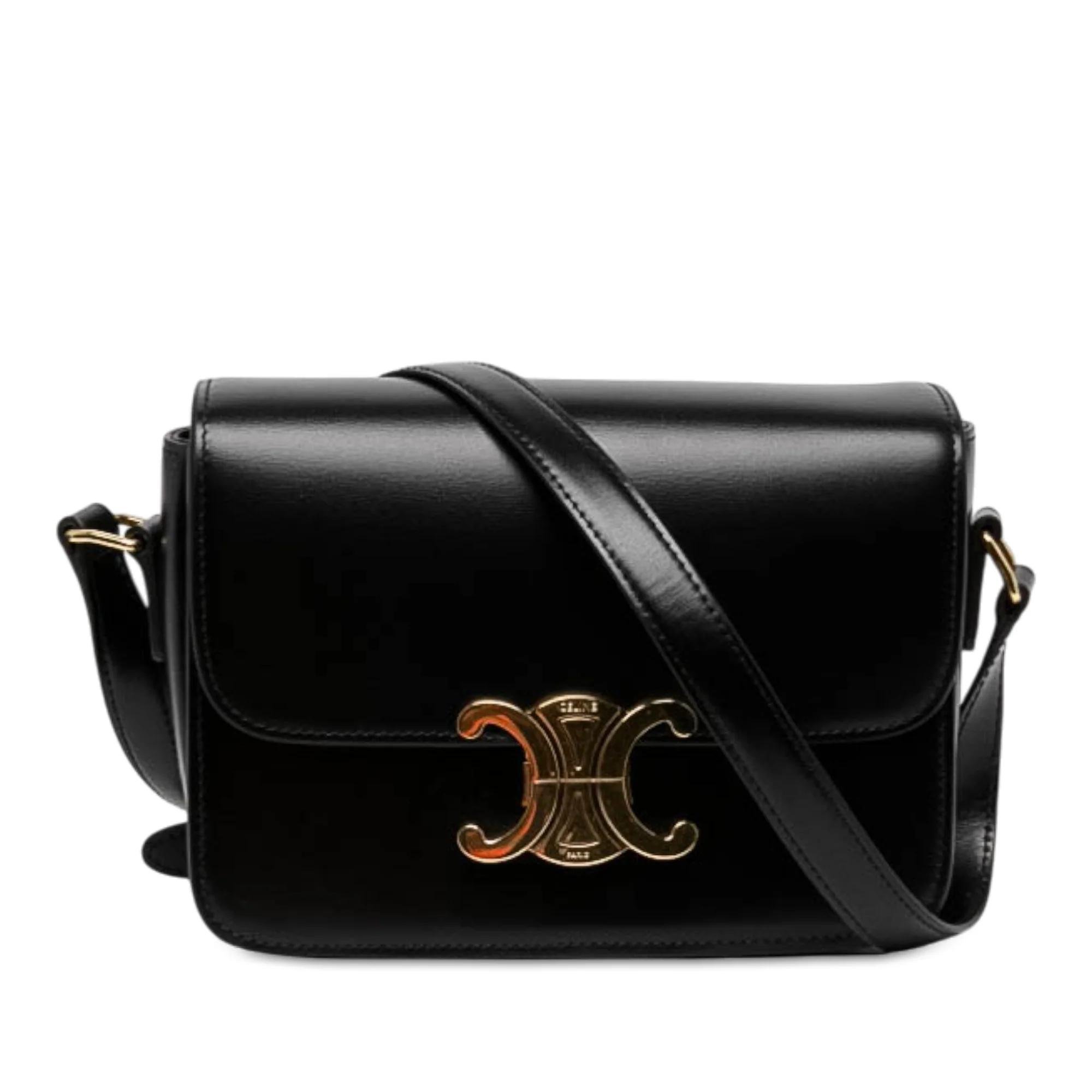 Triomphe pony-style calfskin handbag