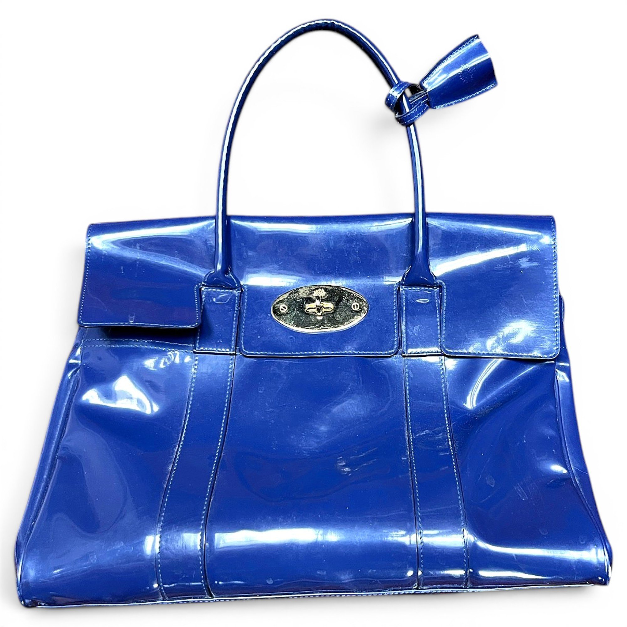 Bayswater patent leather handbag