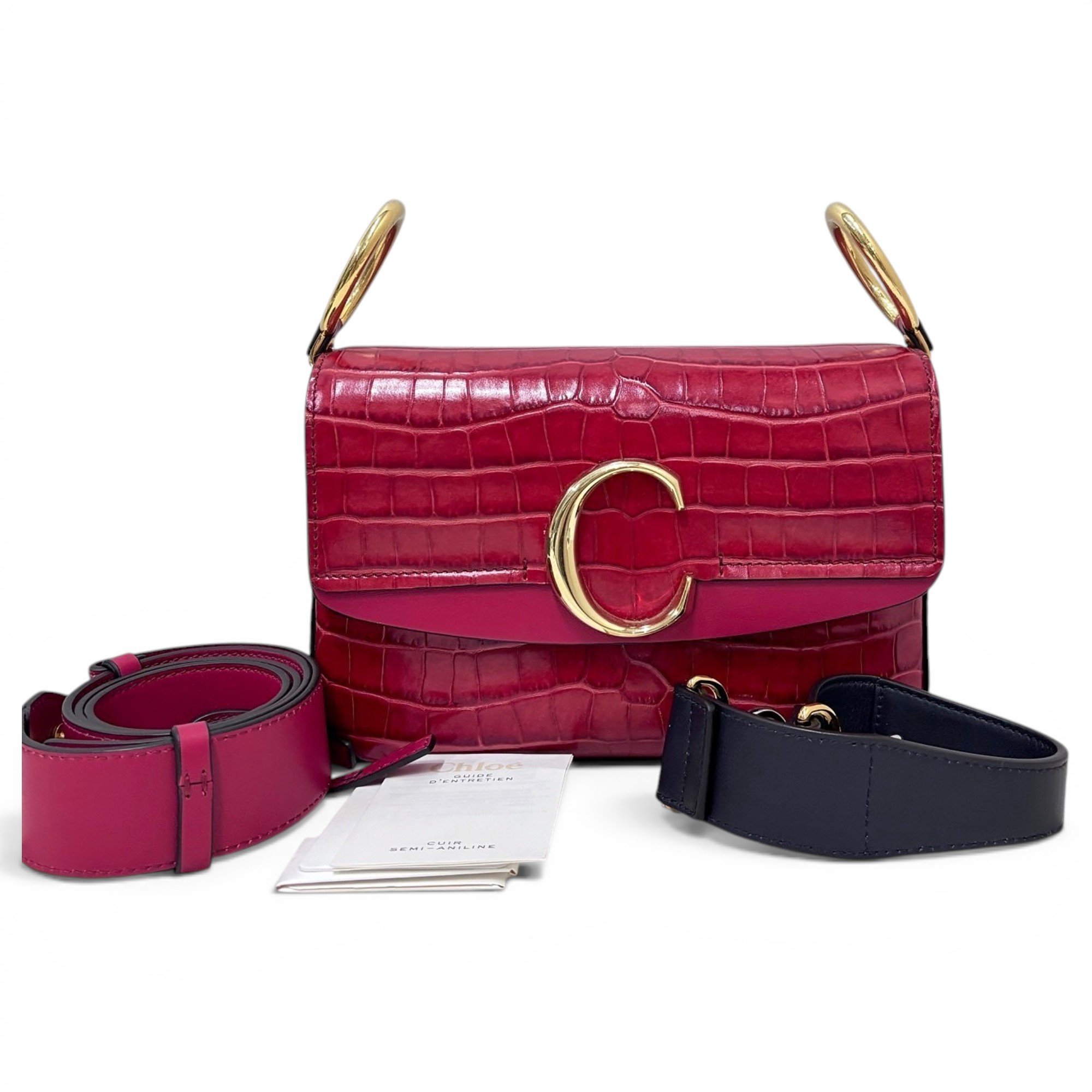 C leather handbag