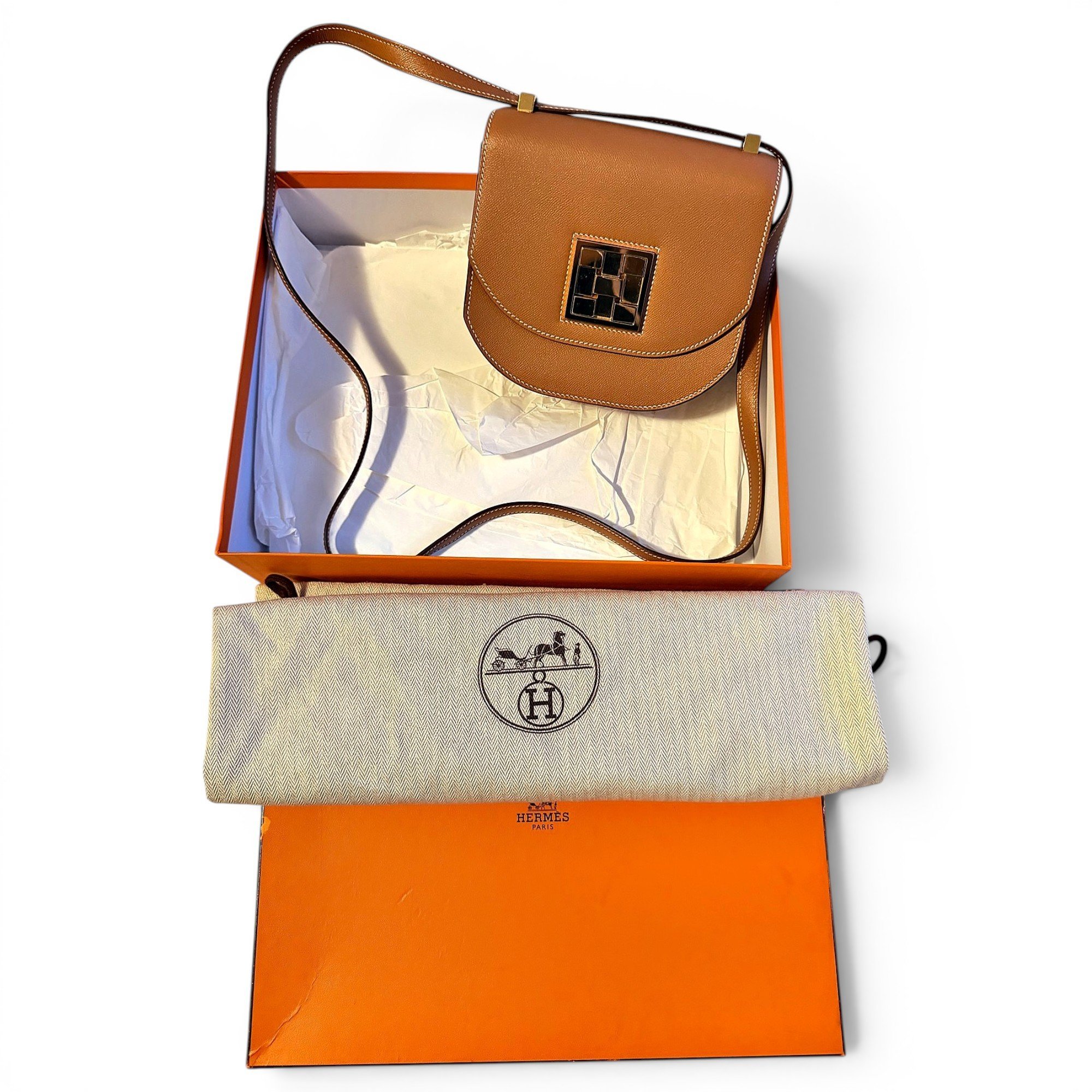 Mosaïque leather handbag