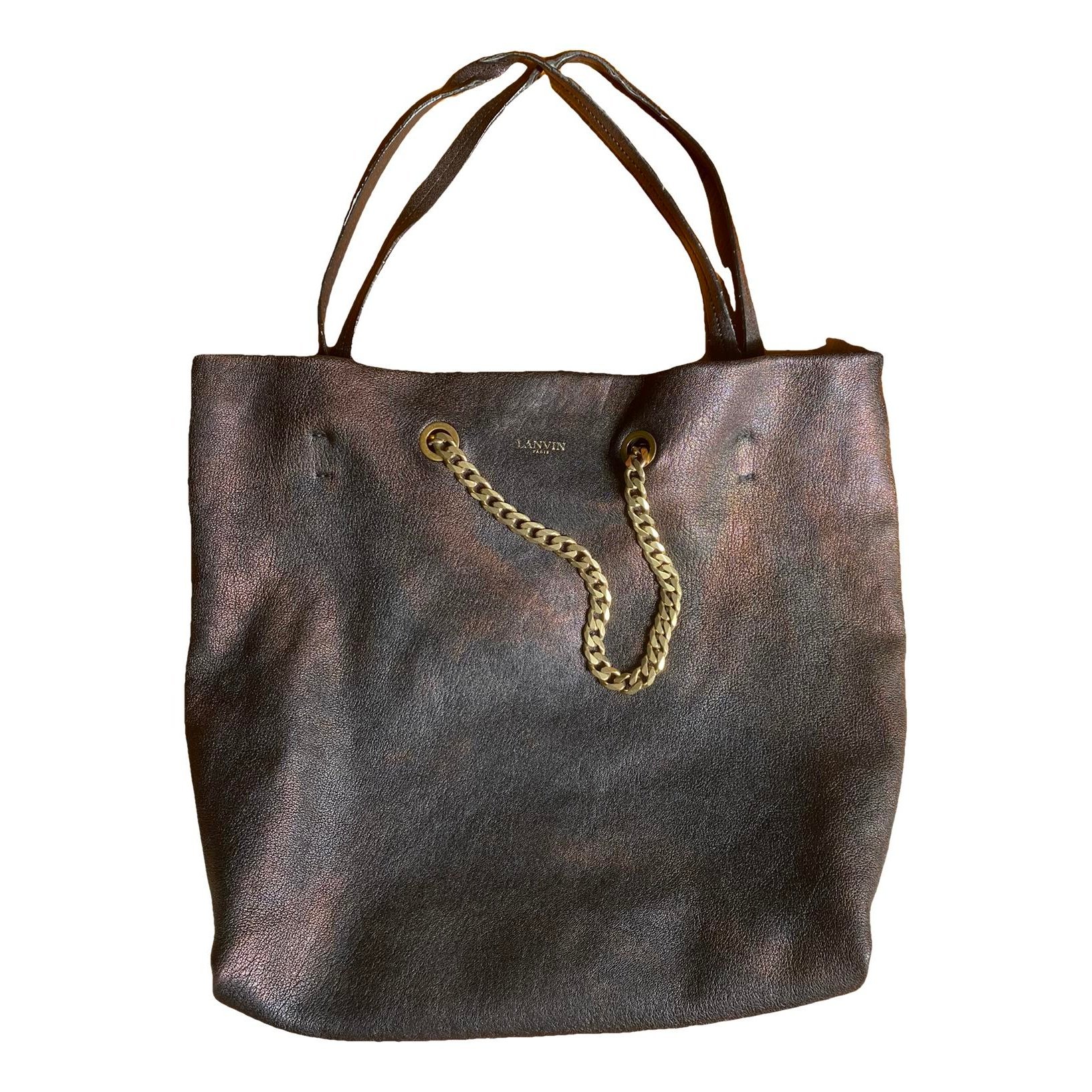 Leather tote
