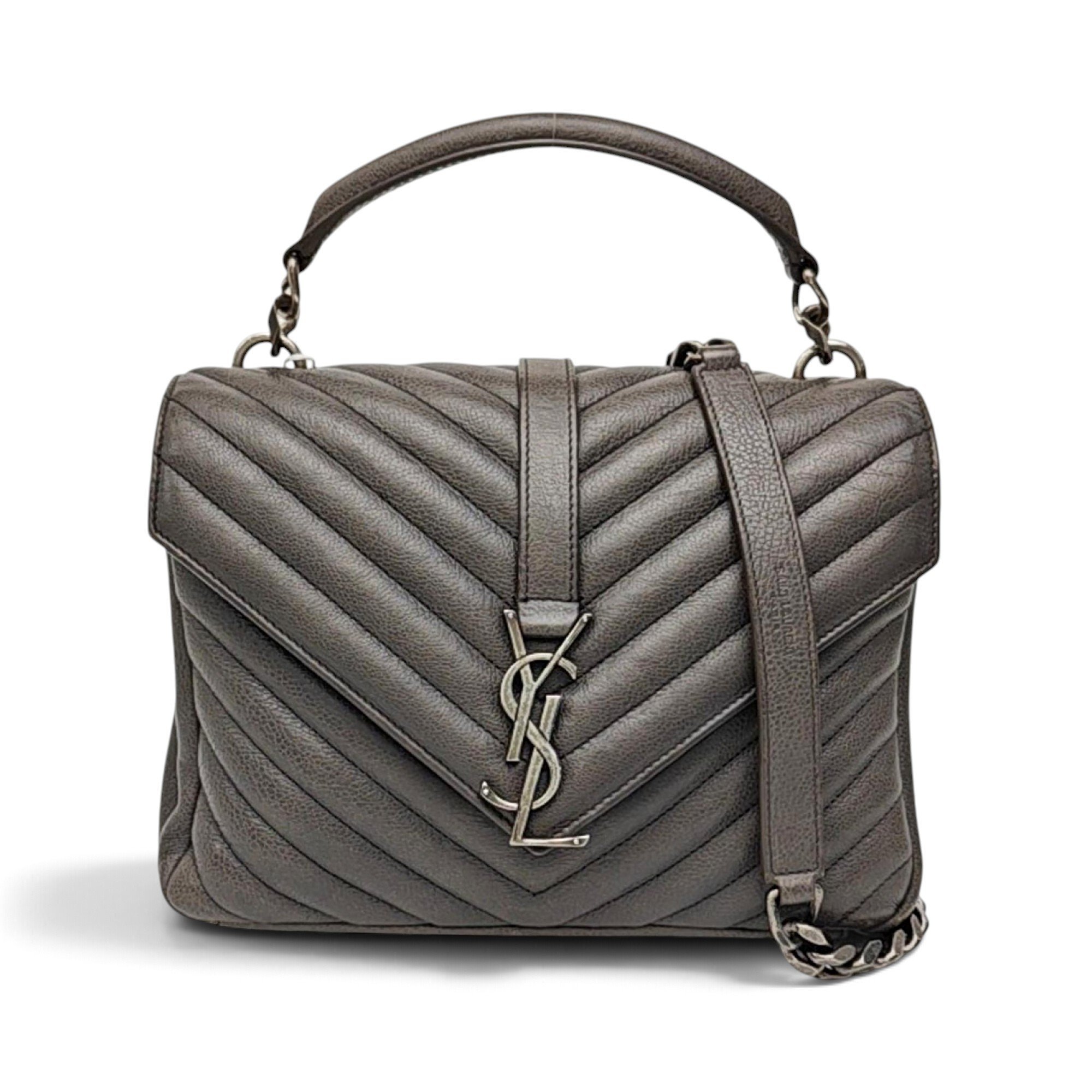 Collége monogramme leather handbag
