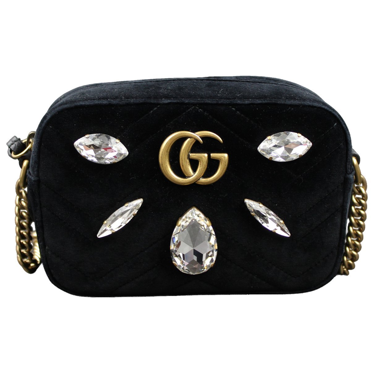 GG Marmont velvet crossbody bag