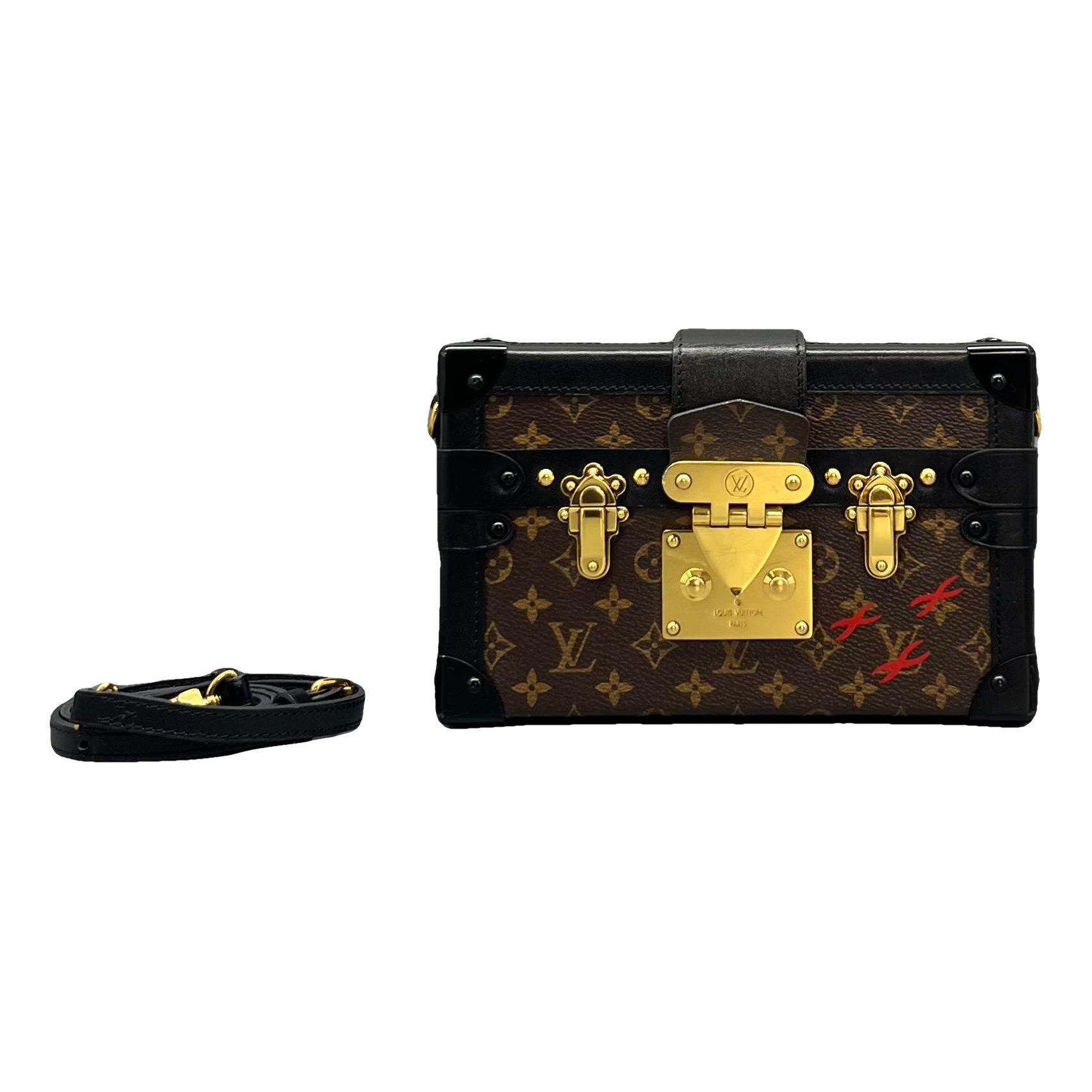 Petite Malle leather handbag