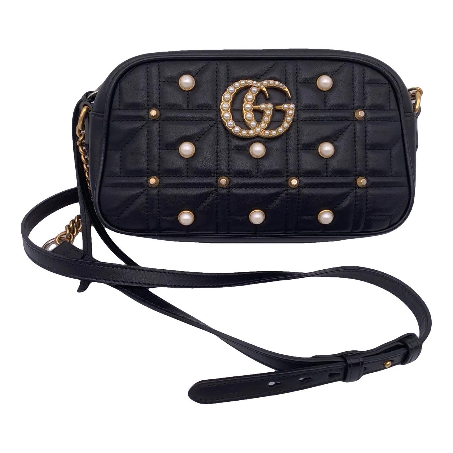 GG Marmont Triple zip leather crossbody bag