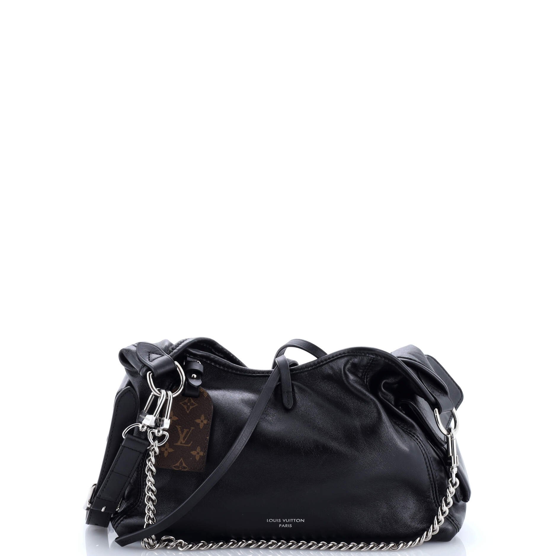 Louis Vuitton CarryAll Cargo Hobo Leather with Monogram Canvas PM