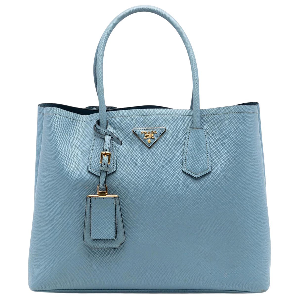 Double leather satchel