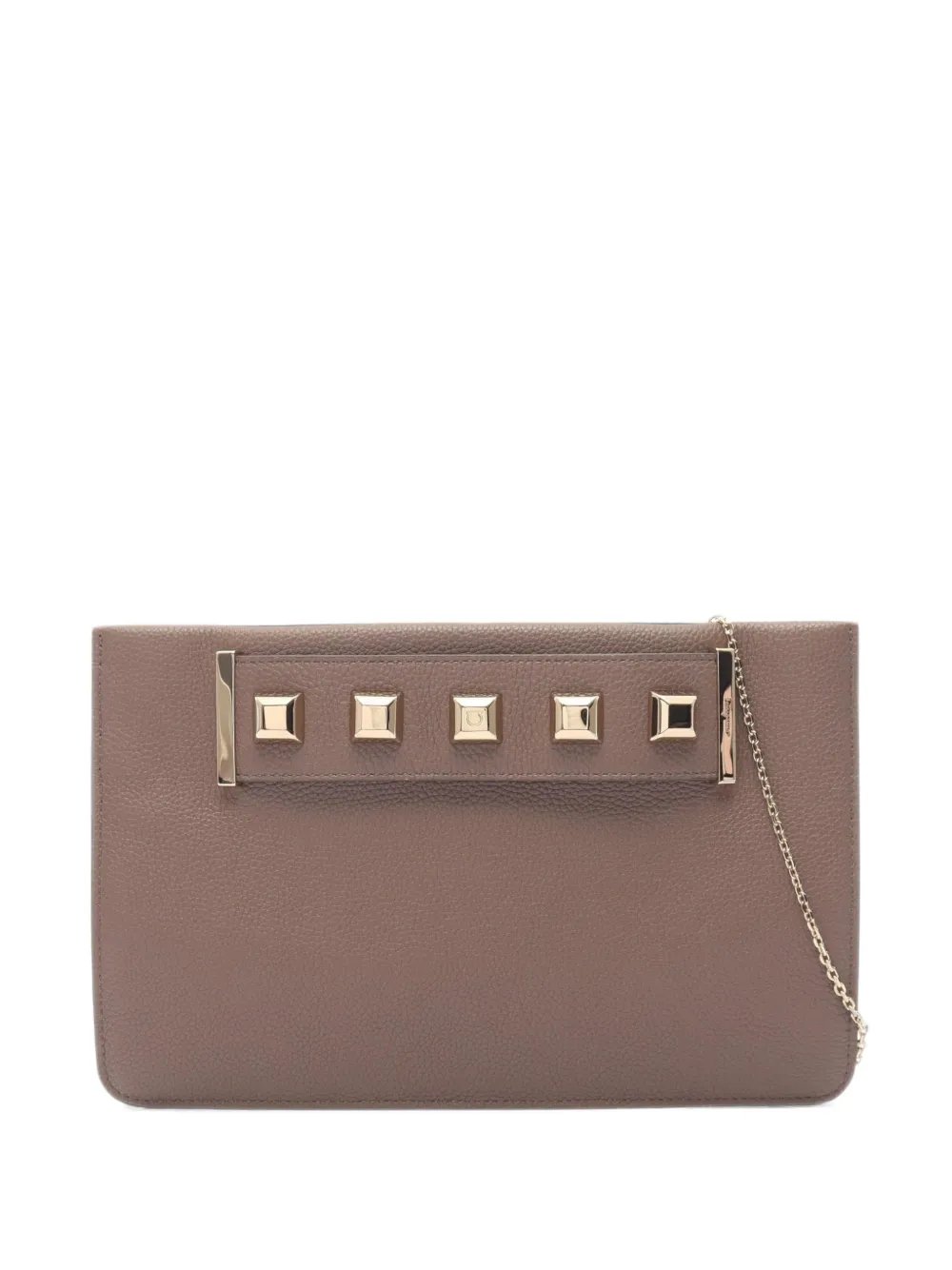 2010s Gancini stud-embellished clutch bag