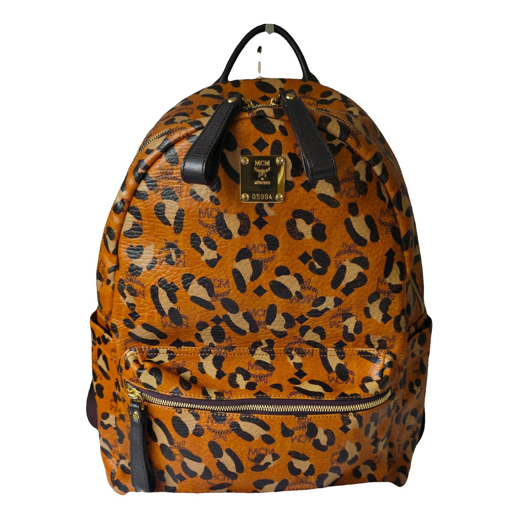 Leather backpack