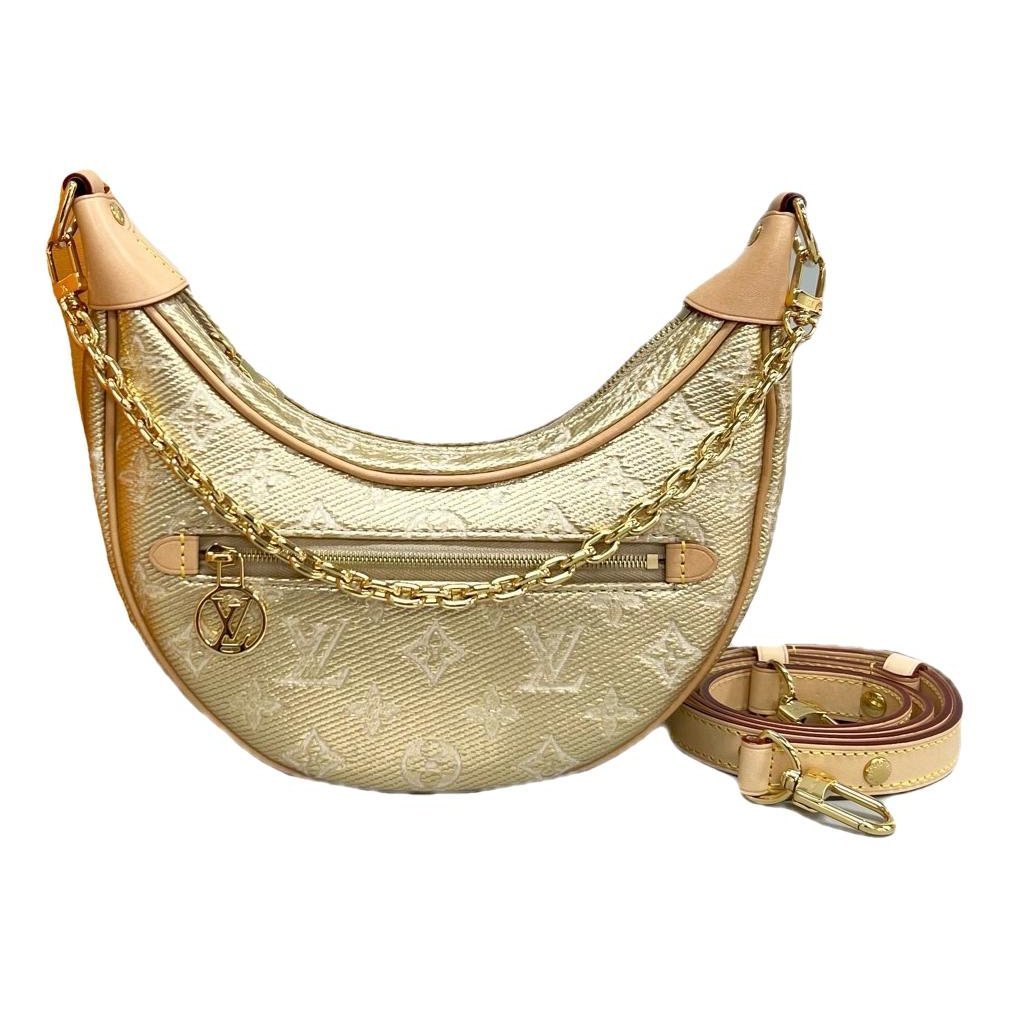 Loop leather handbag
