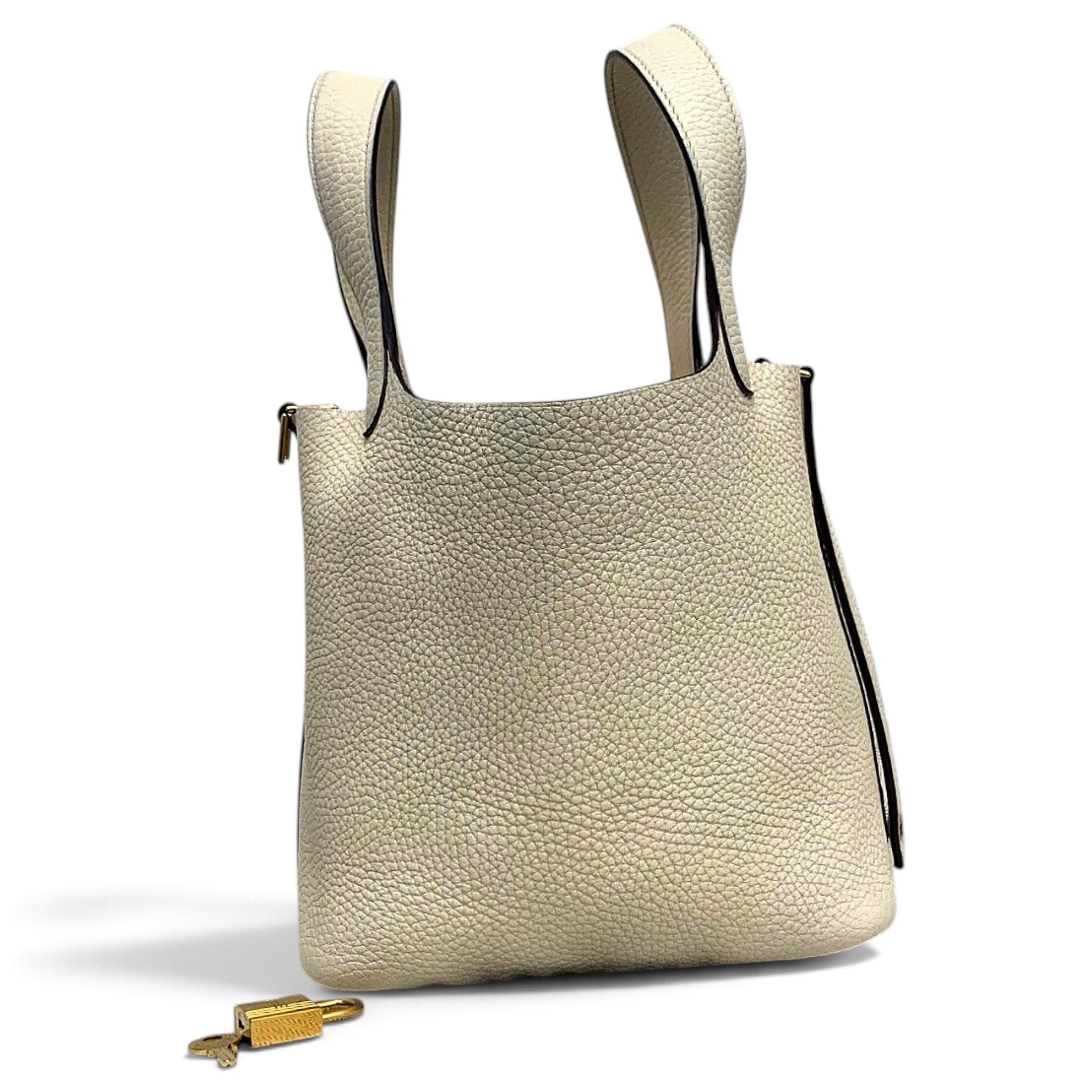 Picotin leather handbag