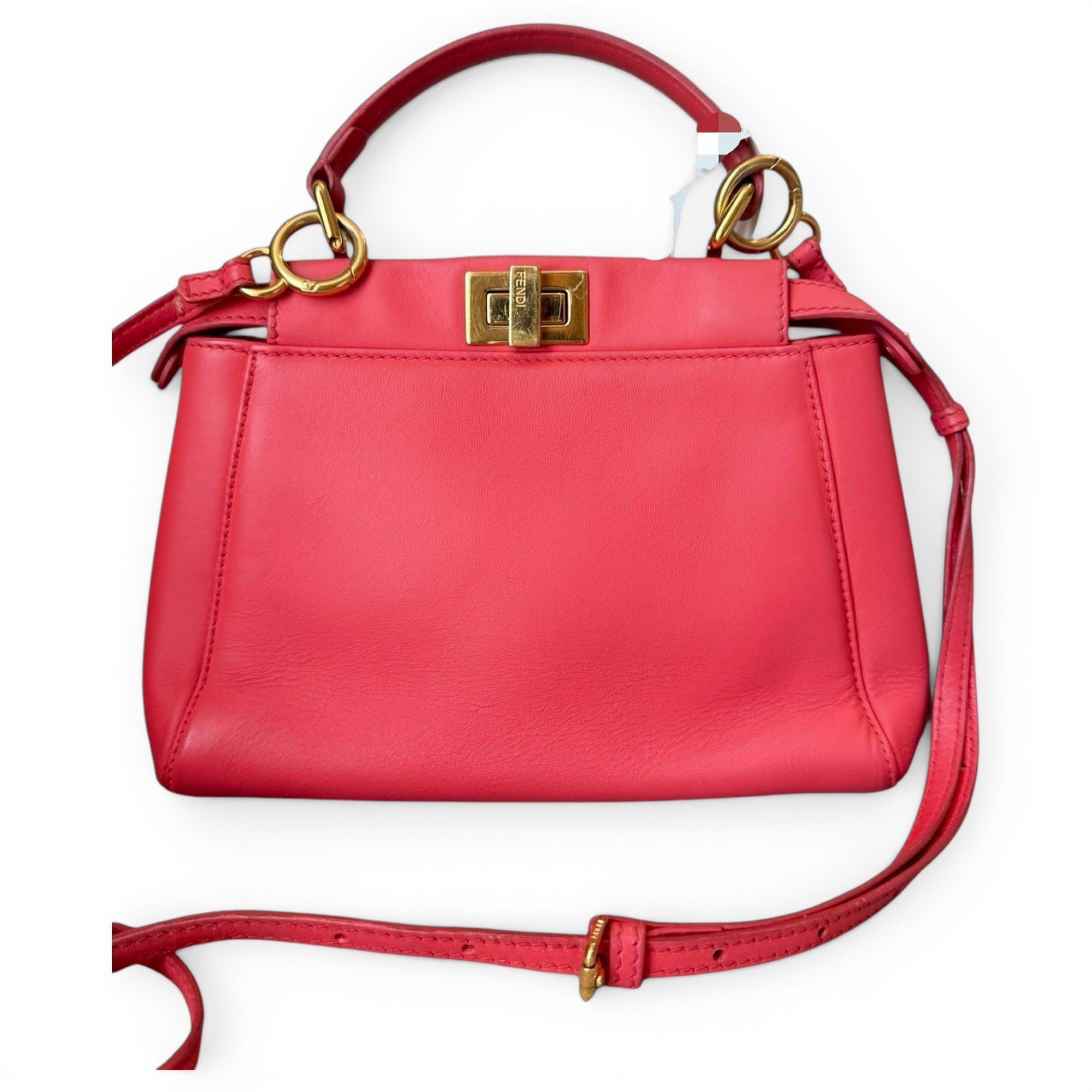 Peekaboo leather handbag