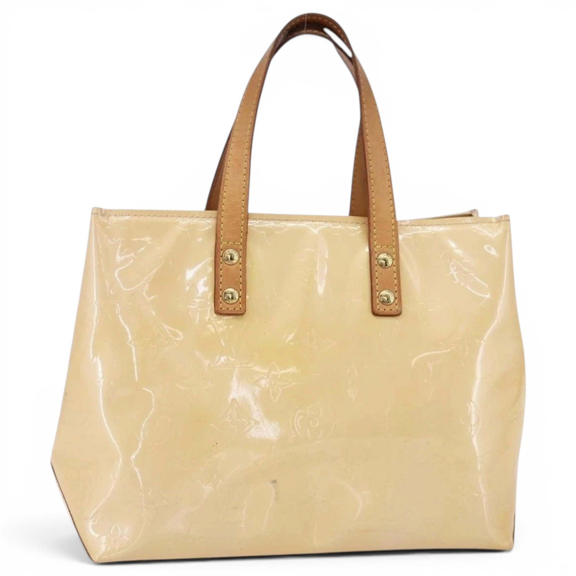 Patent leather handbag