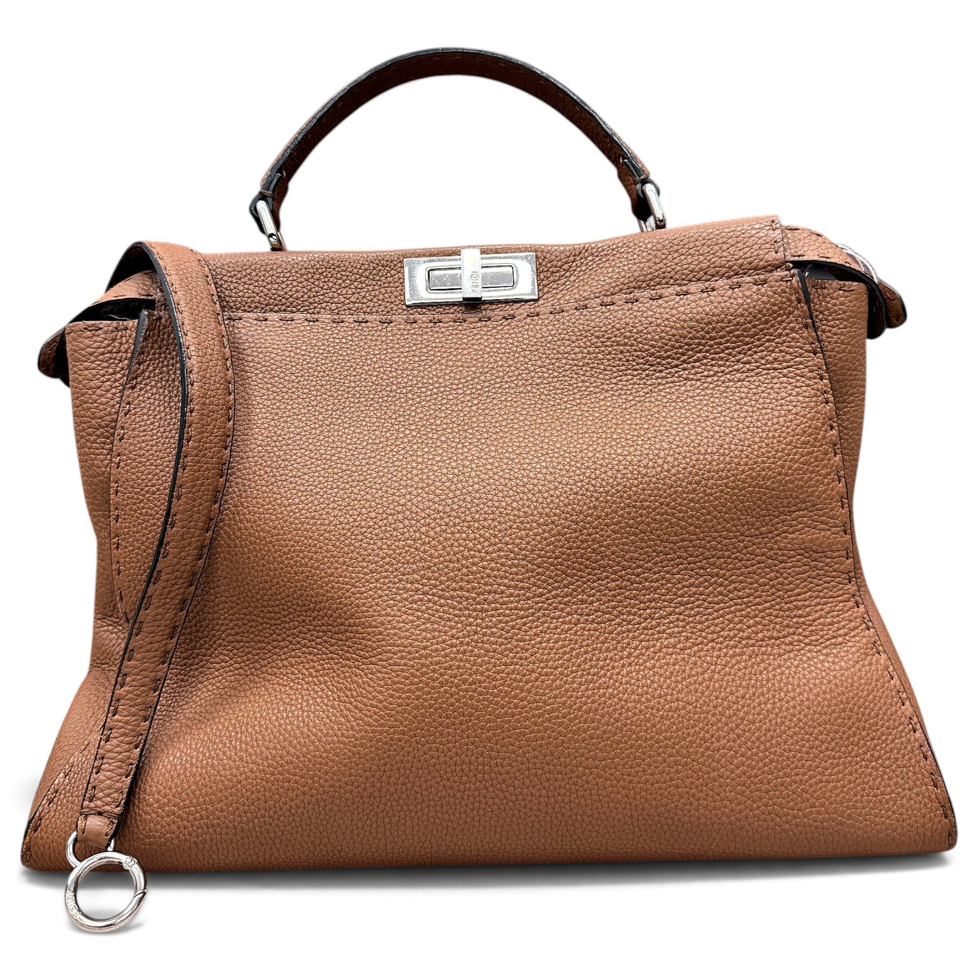 Peekaboo leather handbag