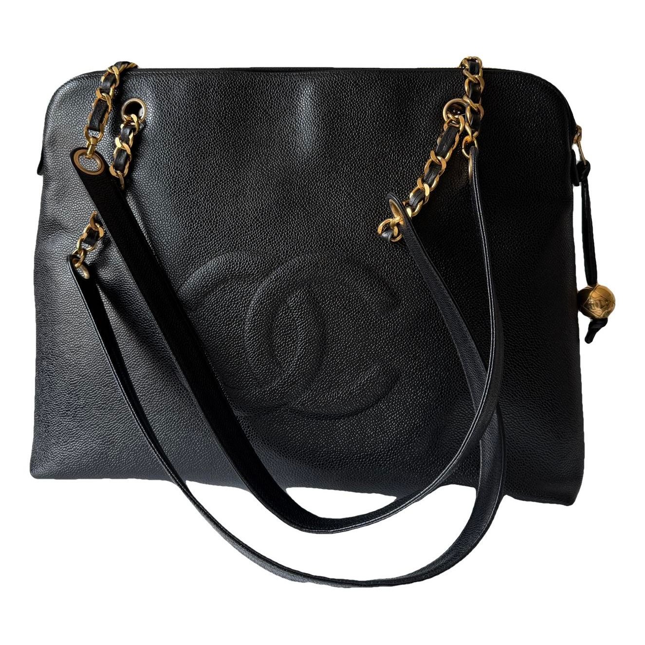 Vintage CC Chain leather tote