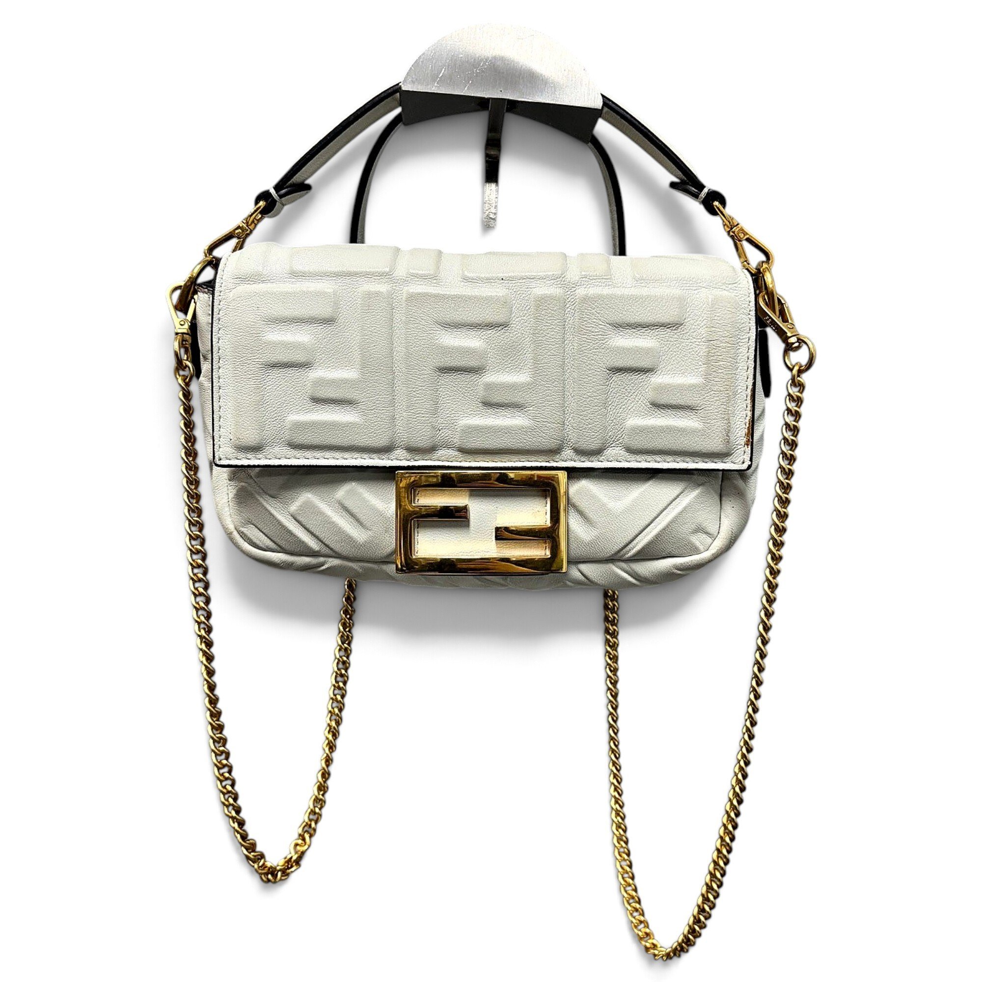 Baguette leather handbag