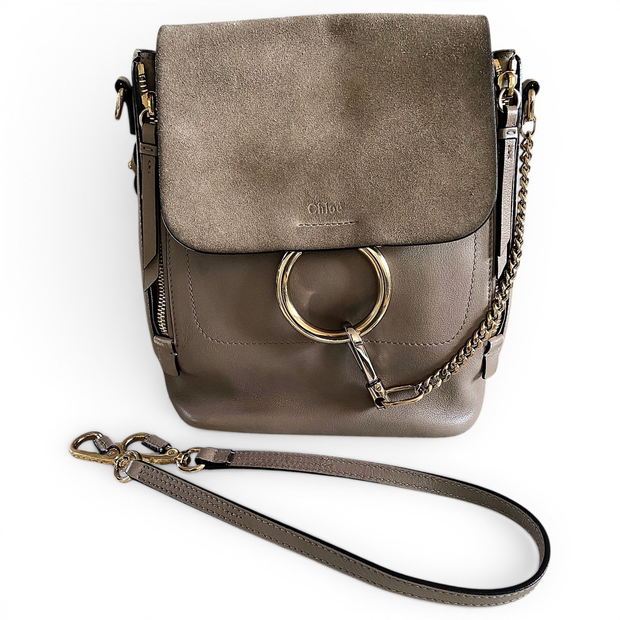 Faye leather backpack