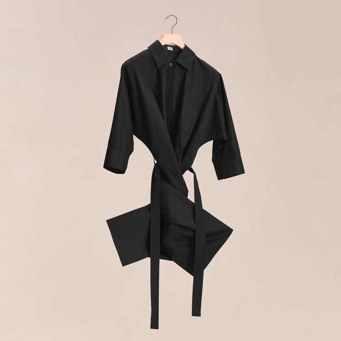 Noir Shirt Dress