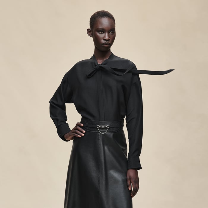 Noir Silk Shirt