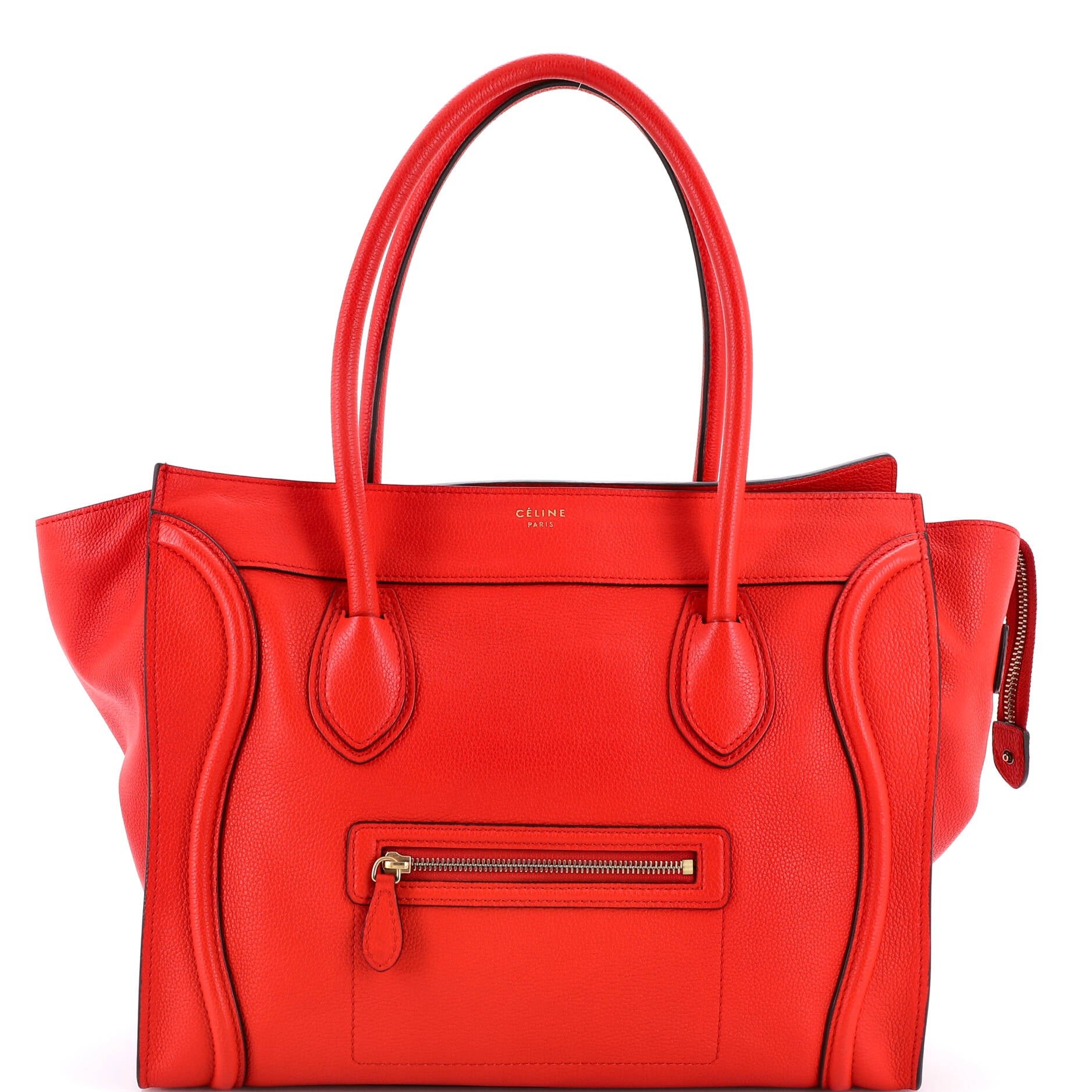 Celine Shoulder Luggage Bag Leather