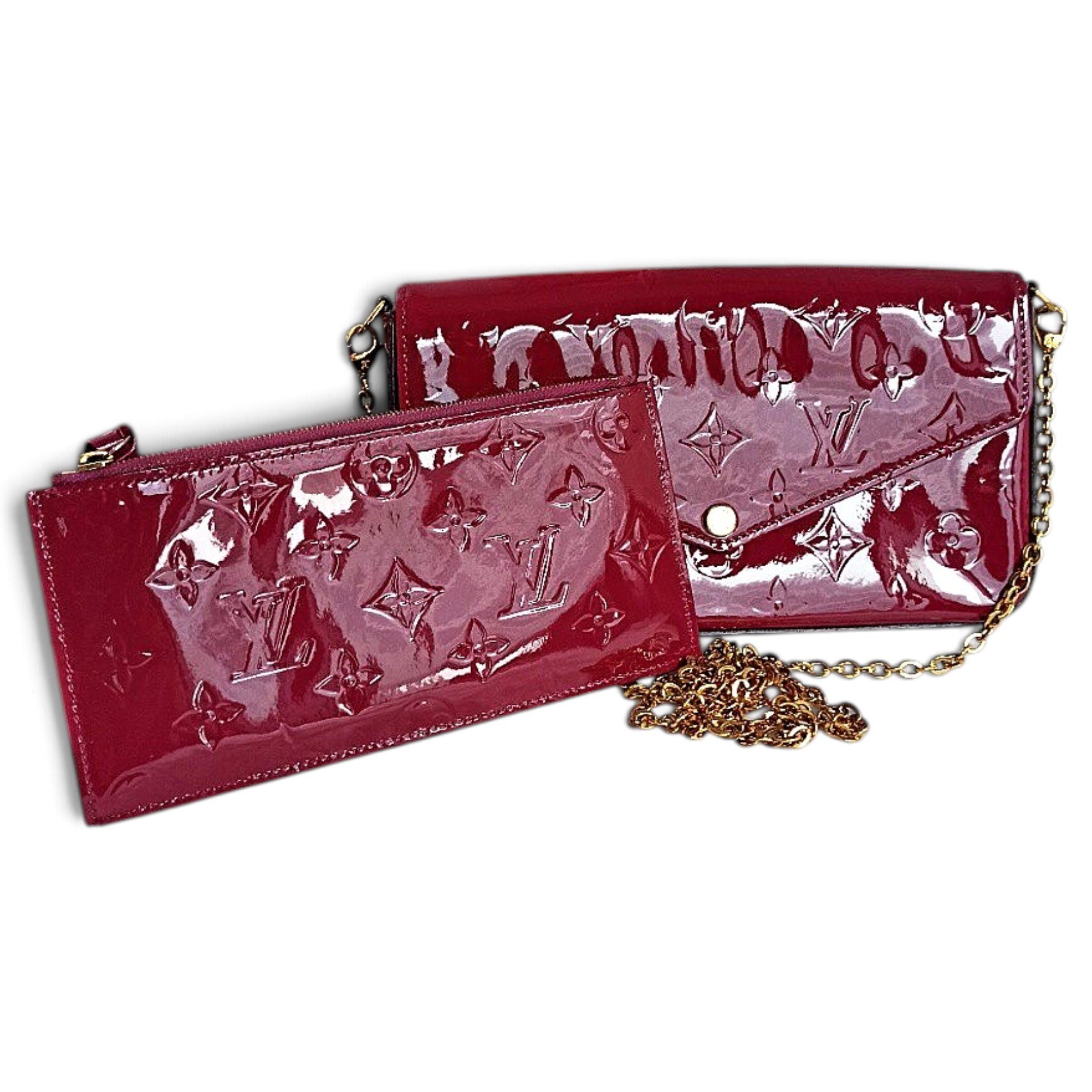 Patent leather handbag