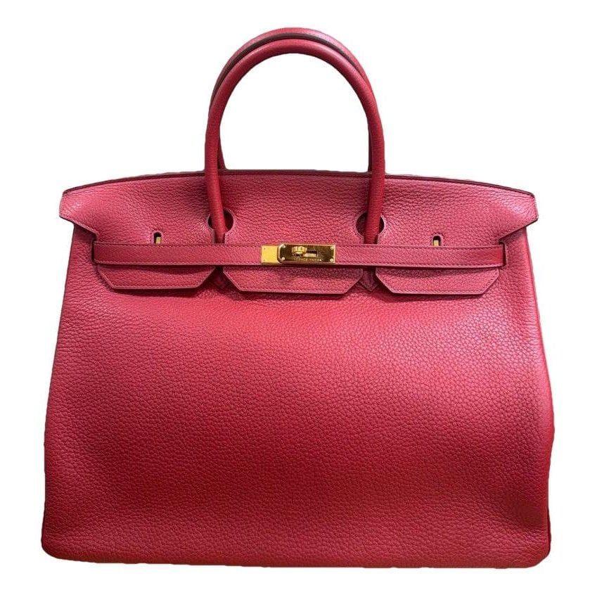 Hermes Birkin 40 Handbag Rouge Garance
