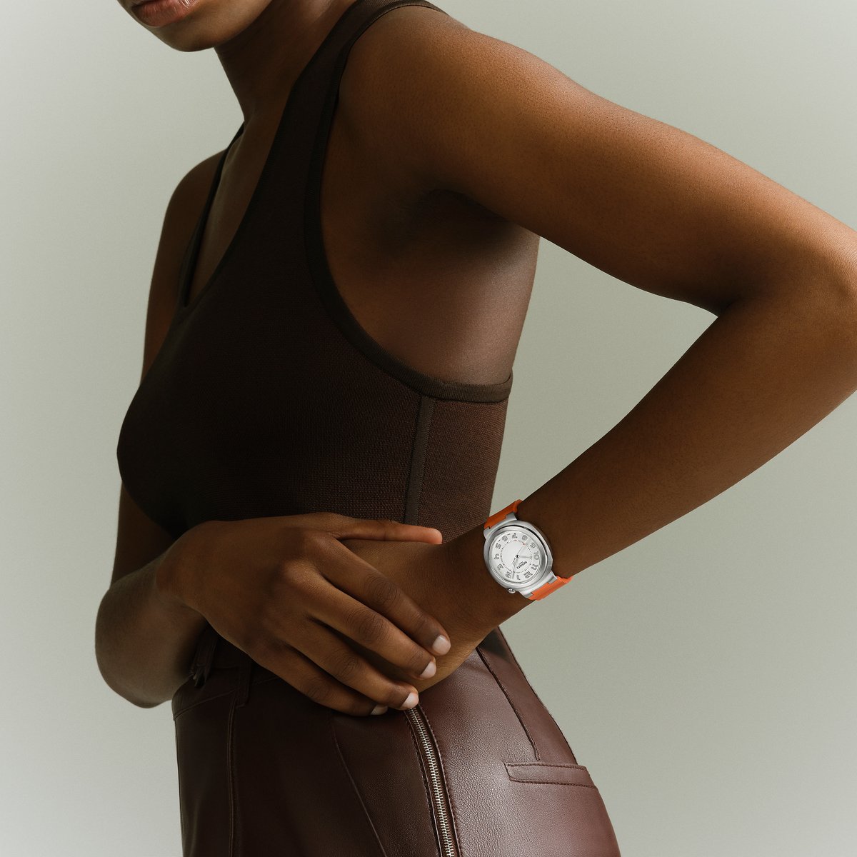 Sans Coloris Hermès Cut Watch, Large Model, 36 mm