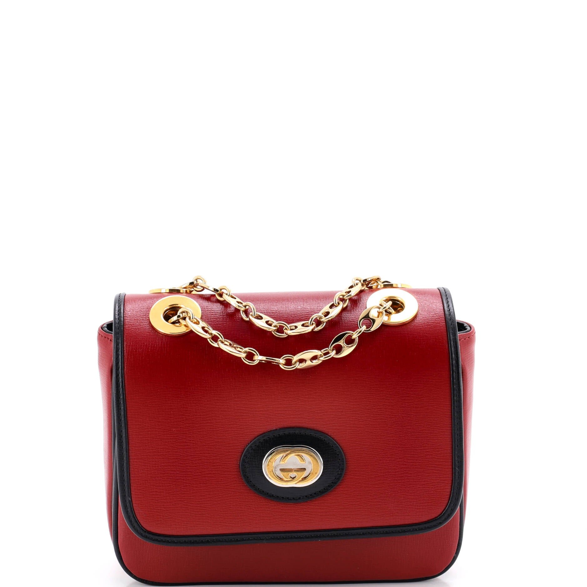Marina Chain Flap Bag Leather Mini