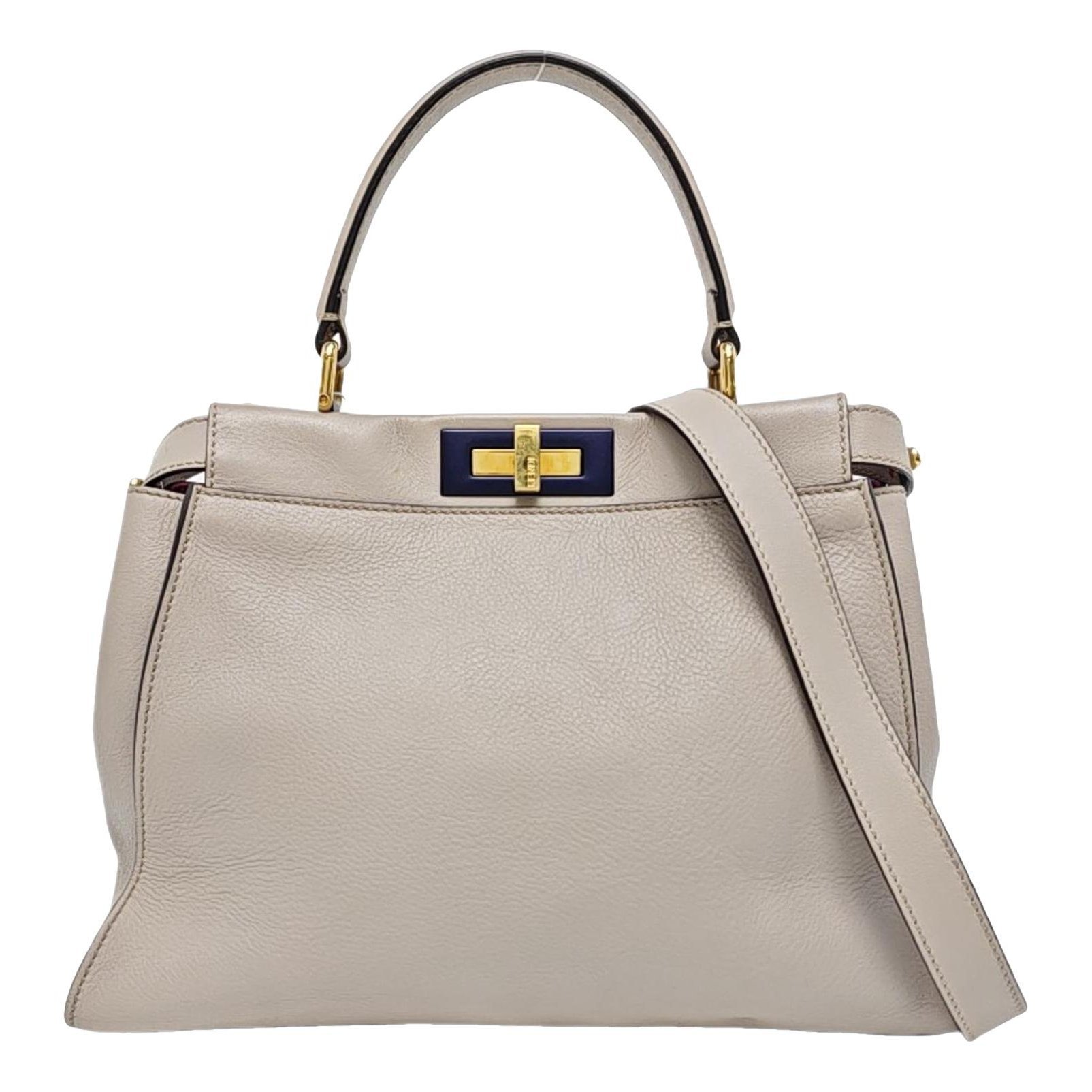 Peekaboo leather handbag