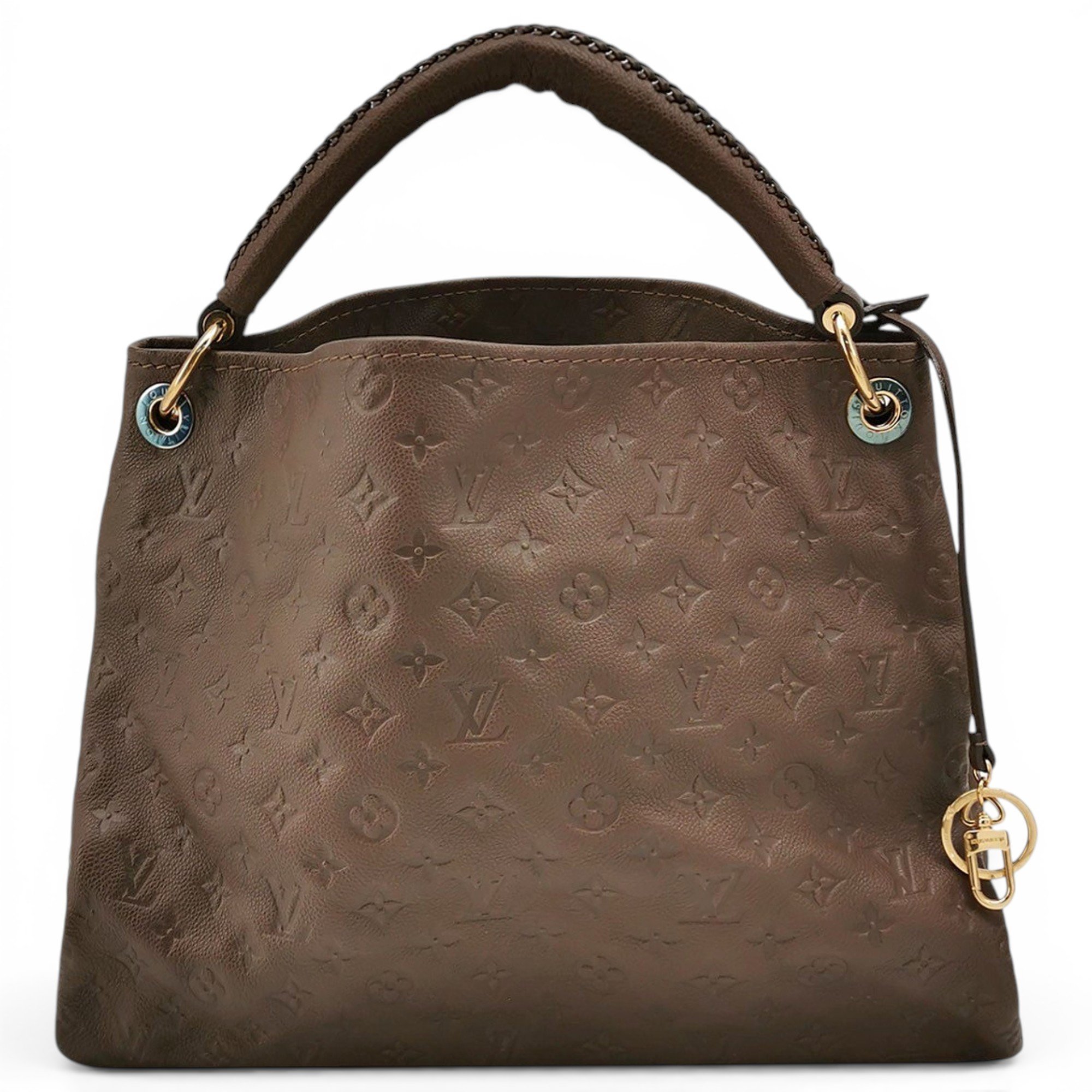 Artsy leather handbag