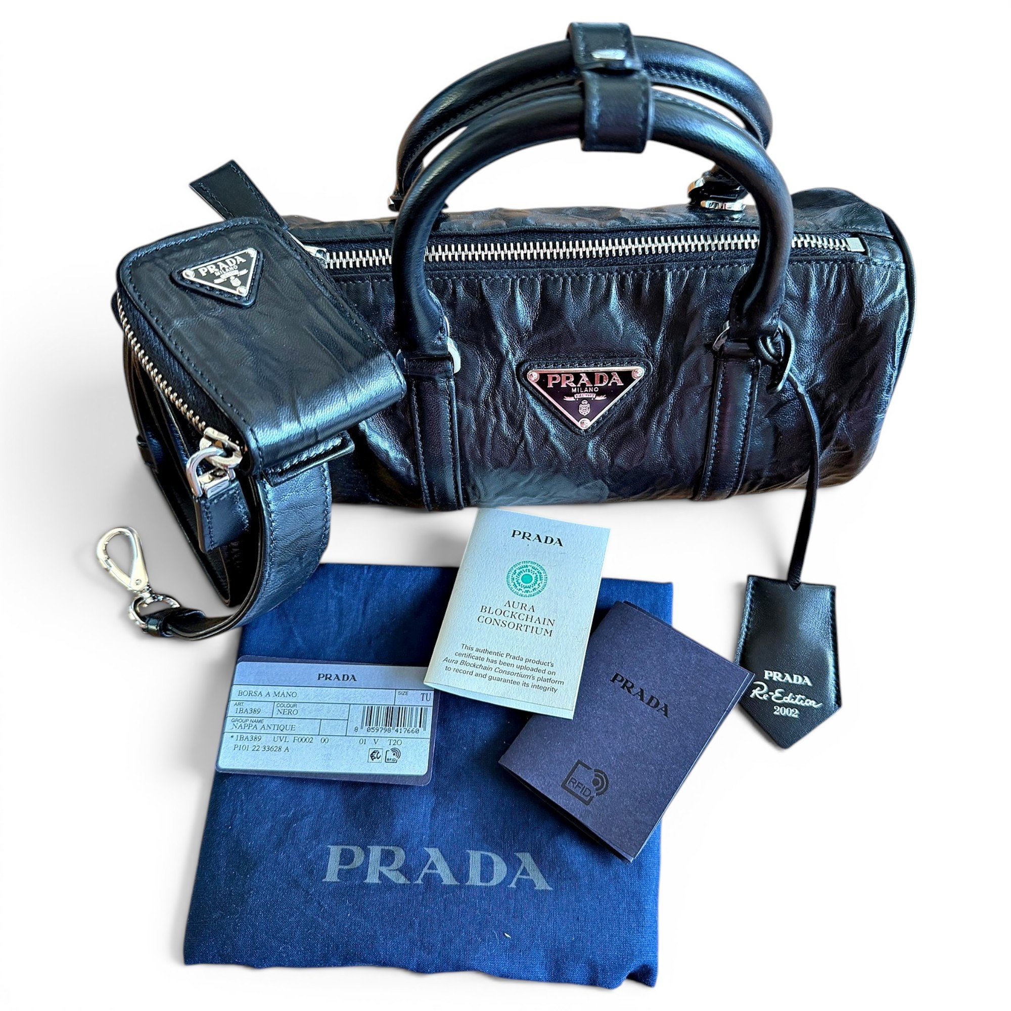 Re-Edition 2002 leather bowling bag
