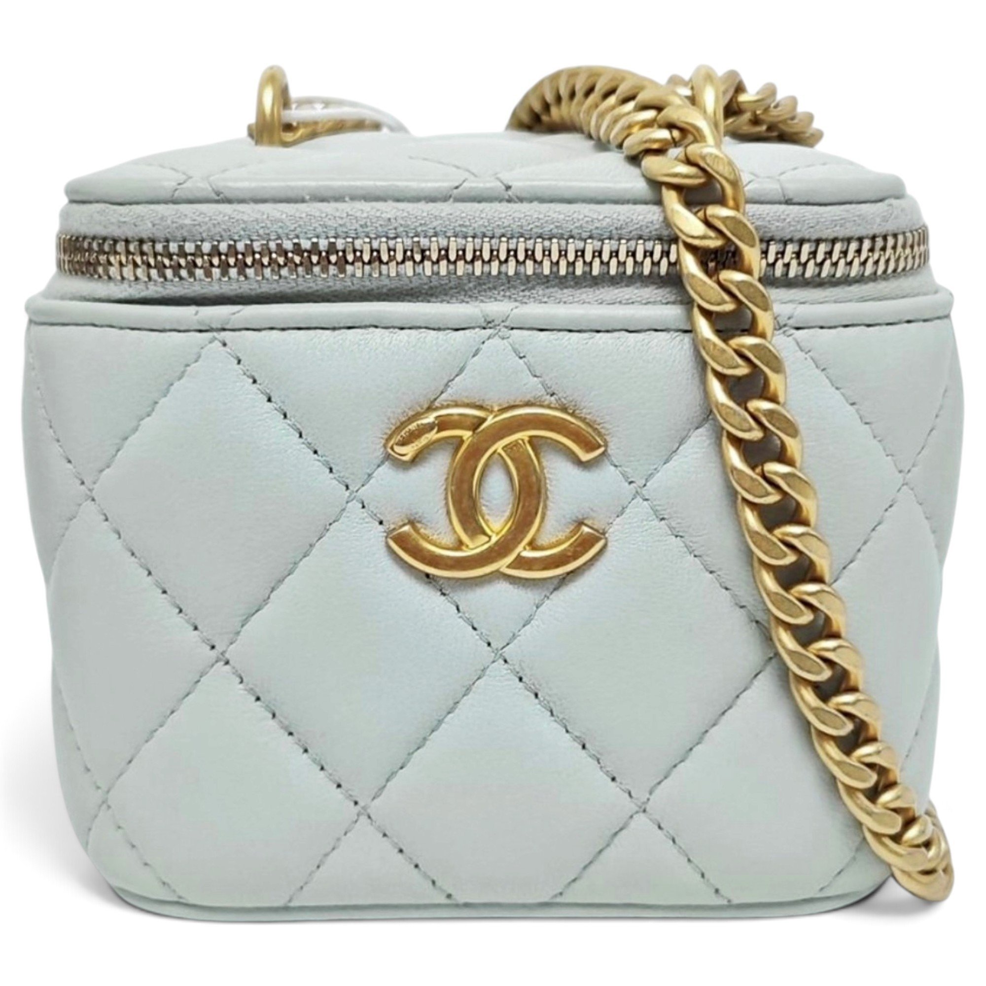 Trendy CC Vanity leather handbag