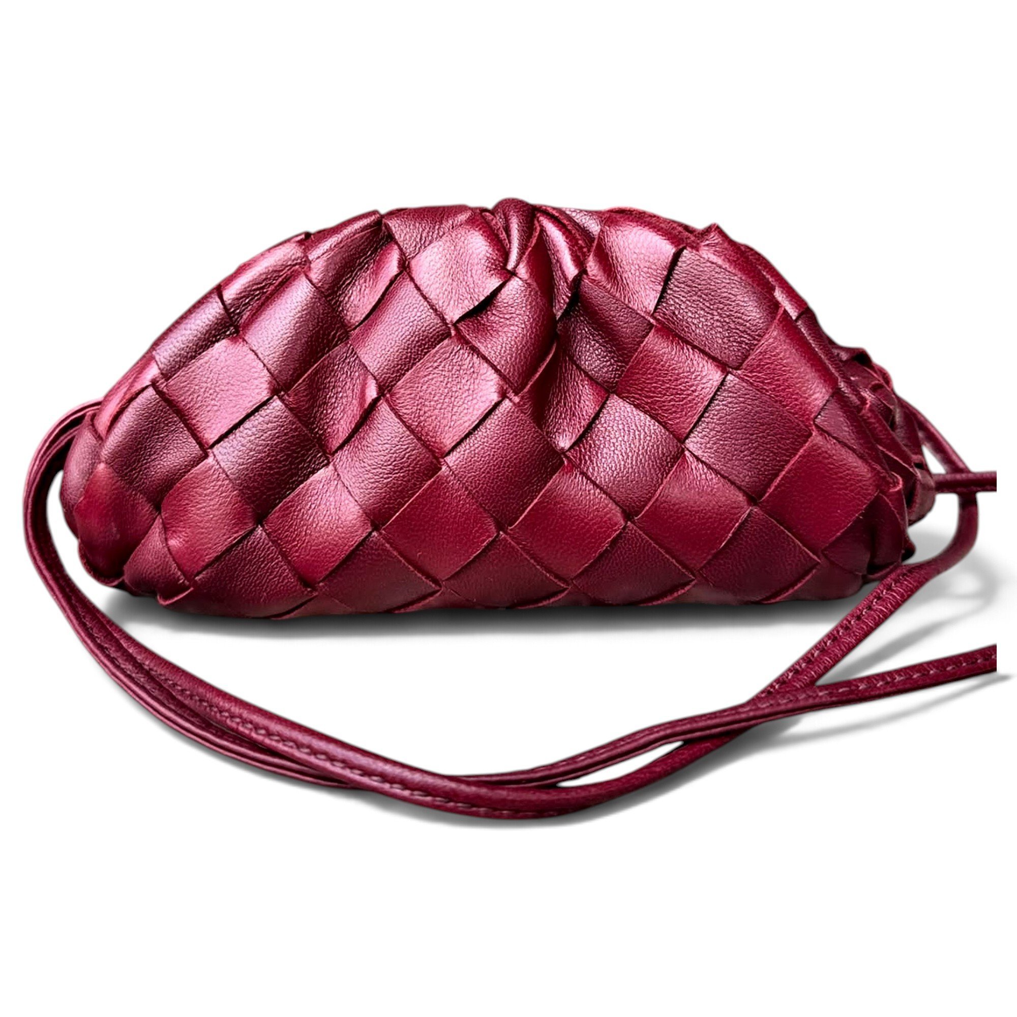 Pouch leather handbag