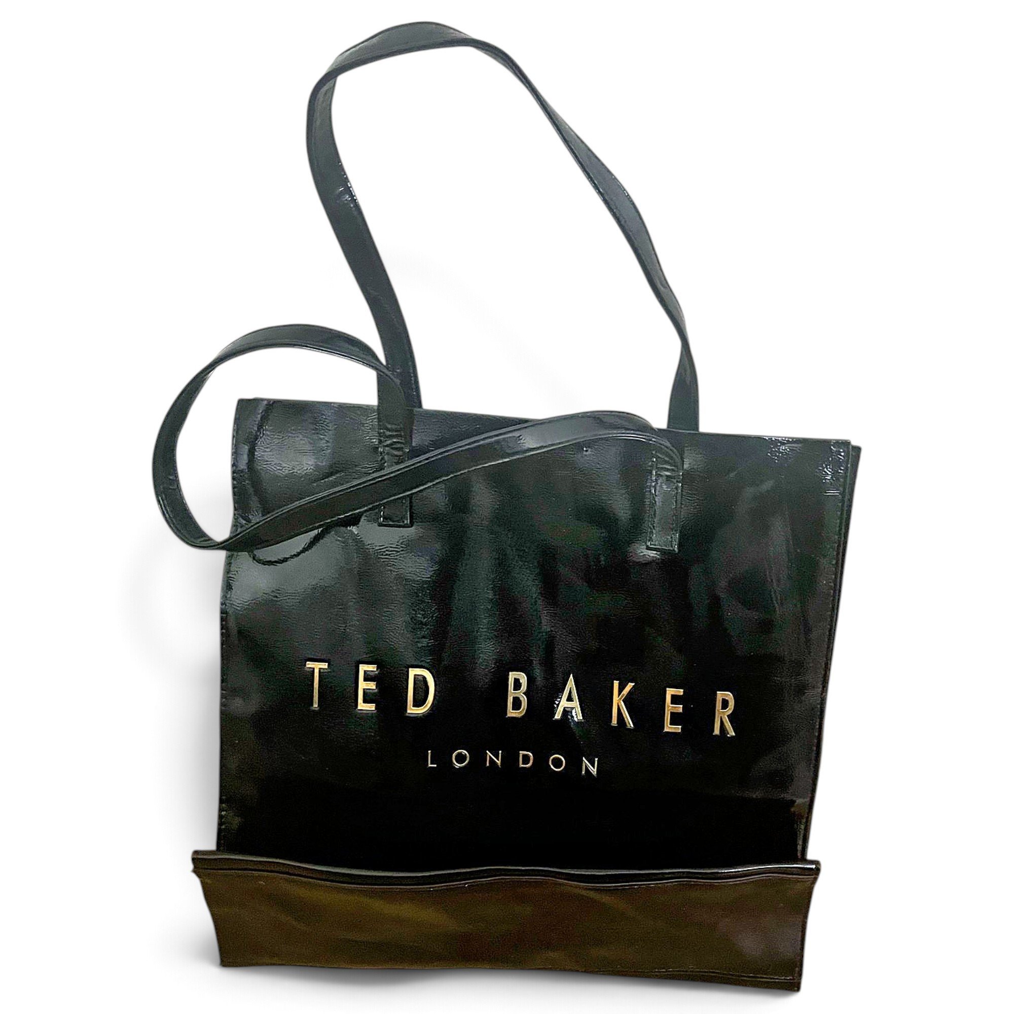 Patent leather tote