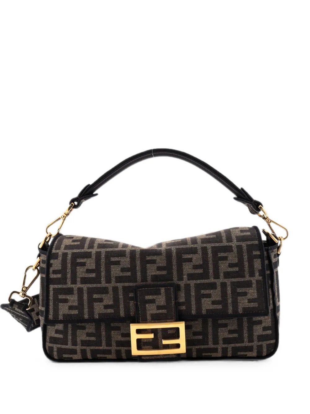 Baguette NM Bag Zucca Canvas Medium shoulder bag