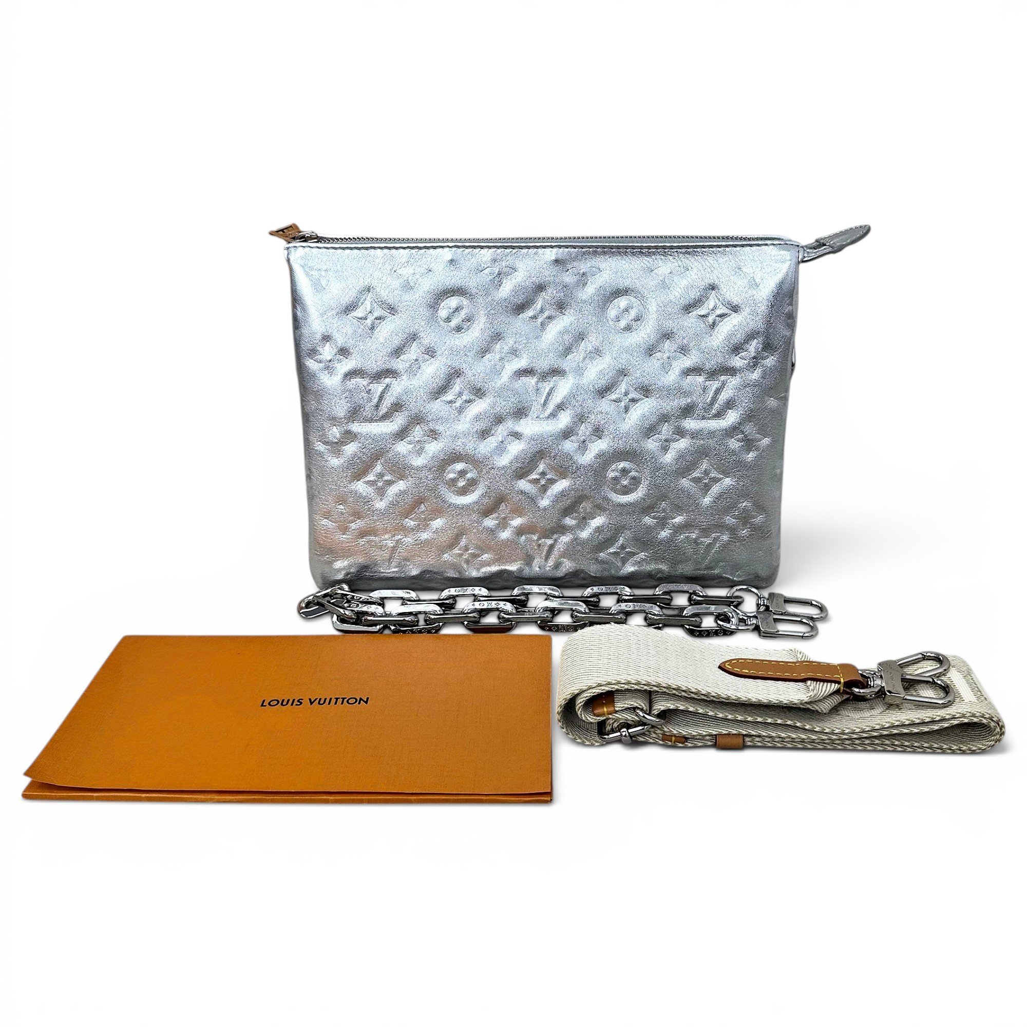 Coussin leather handbag