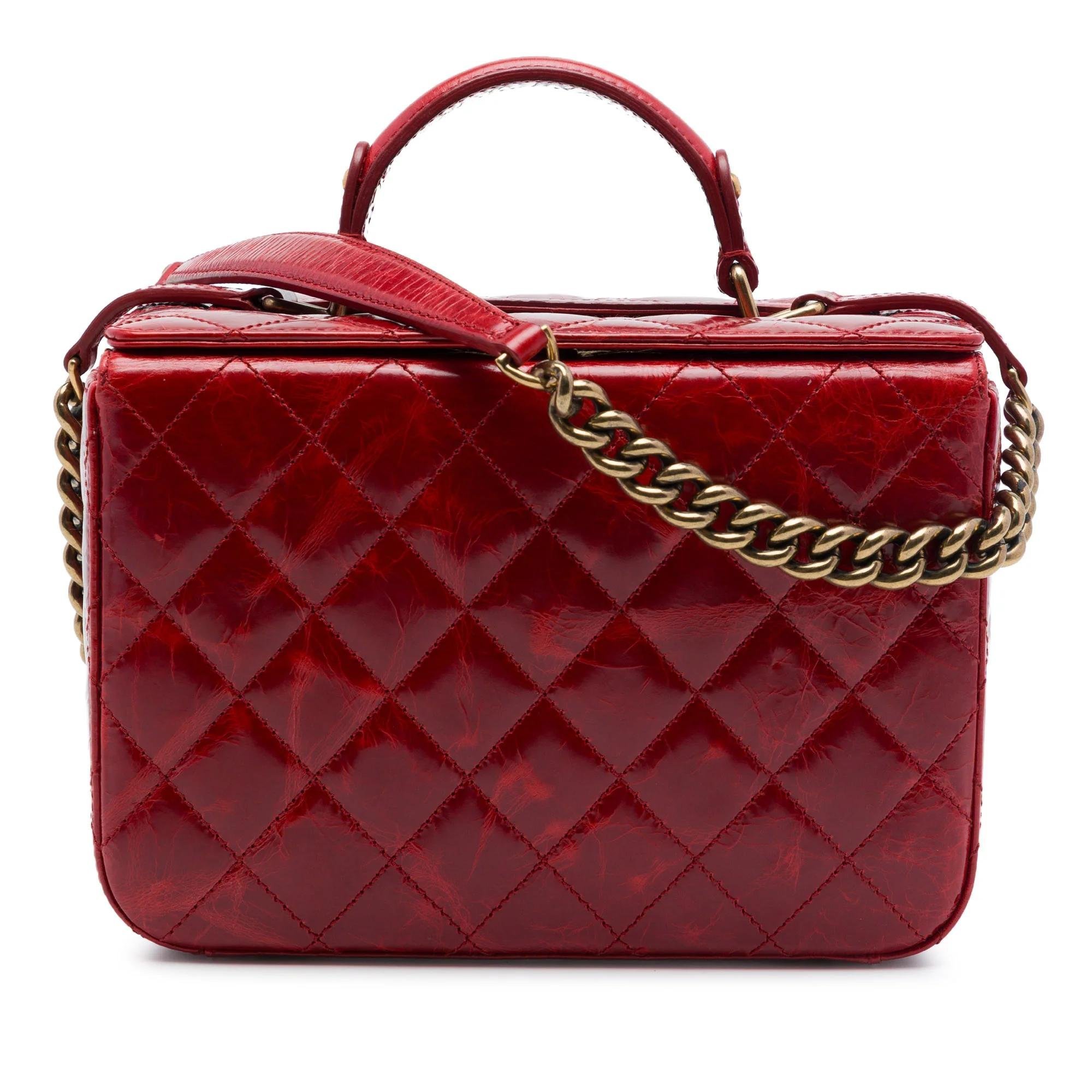 Vanity pony-style calfskin handbag