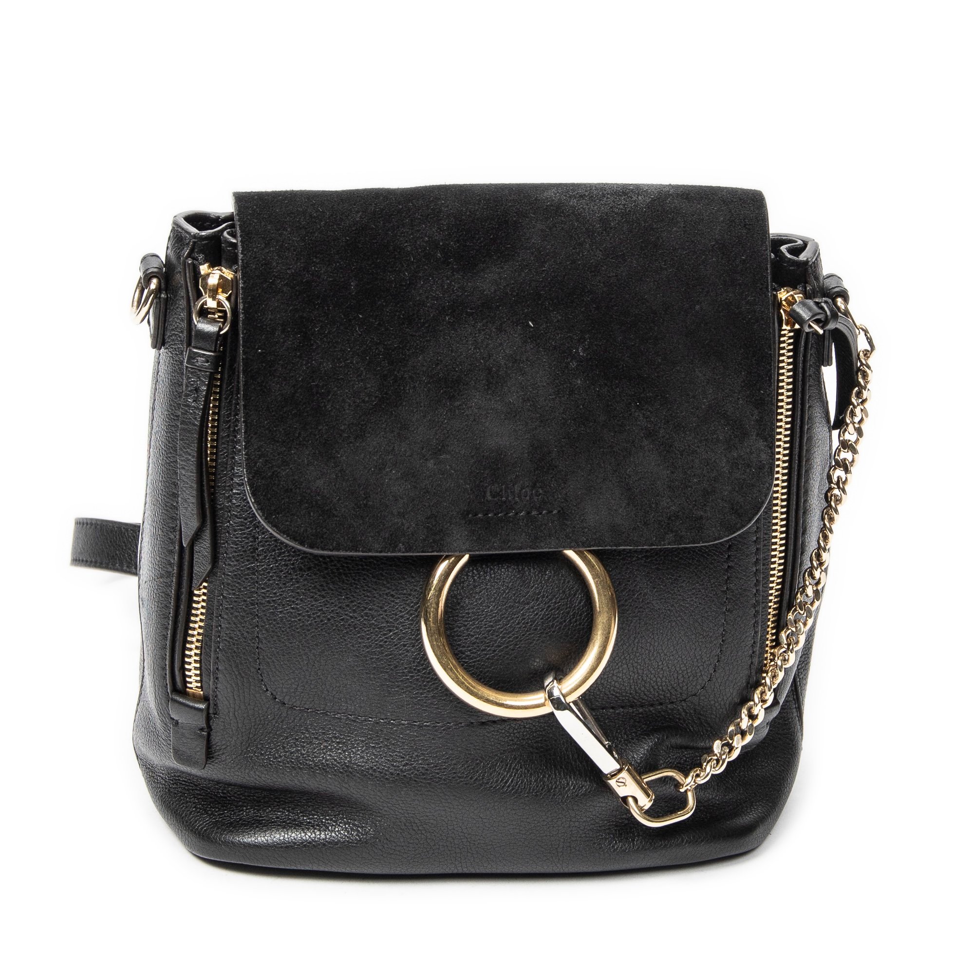 Leather backpack