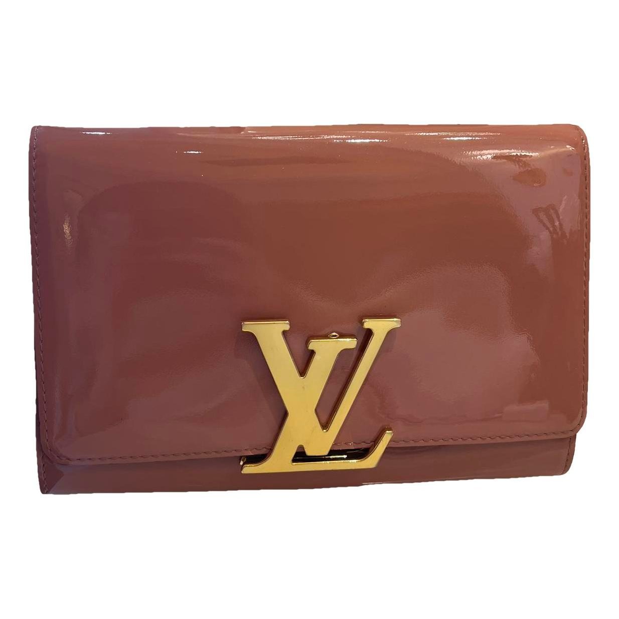 Patent leather clutch bag