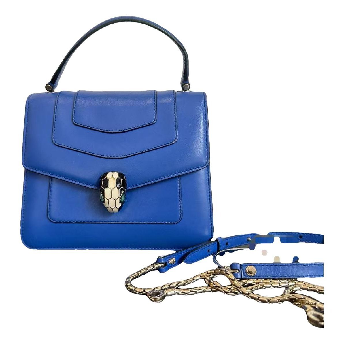 Serpenti leather handbag