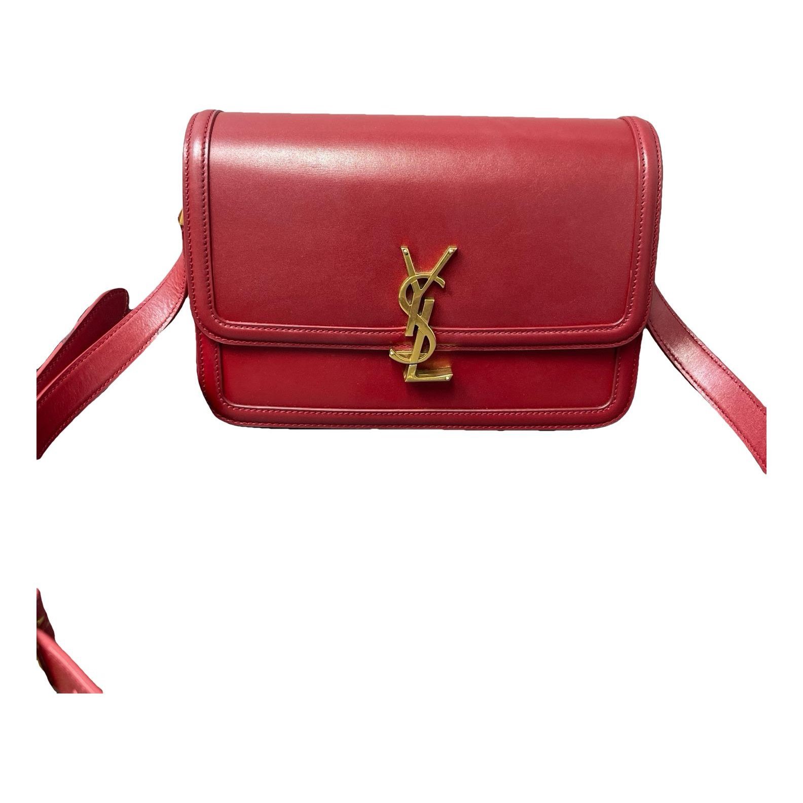 Solférino leather handbag