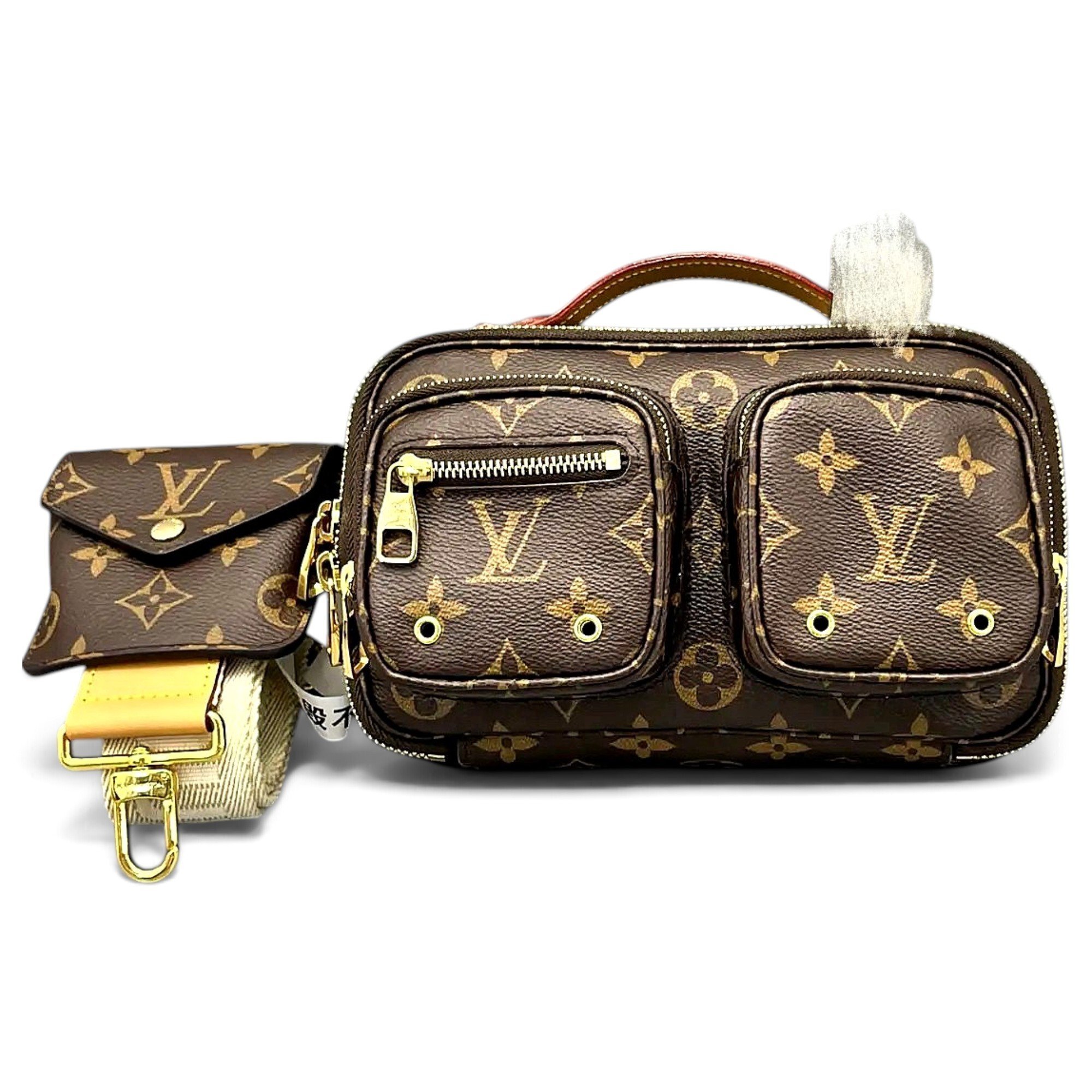 Croisé Utility leather crossbody bag