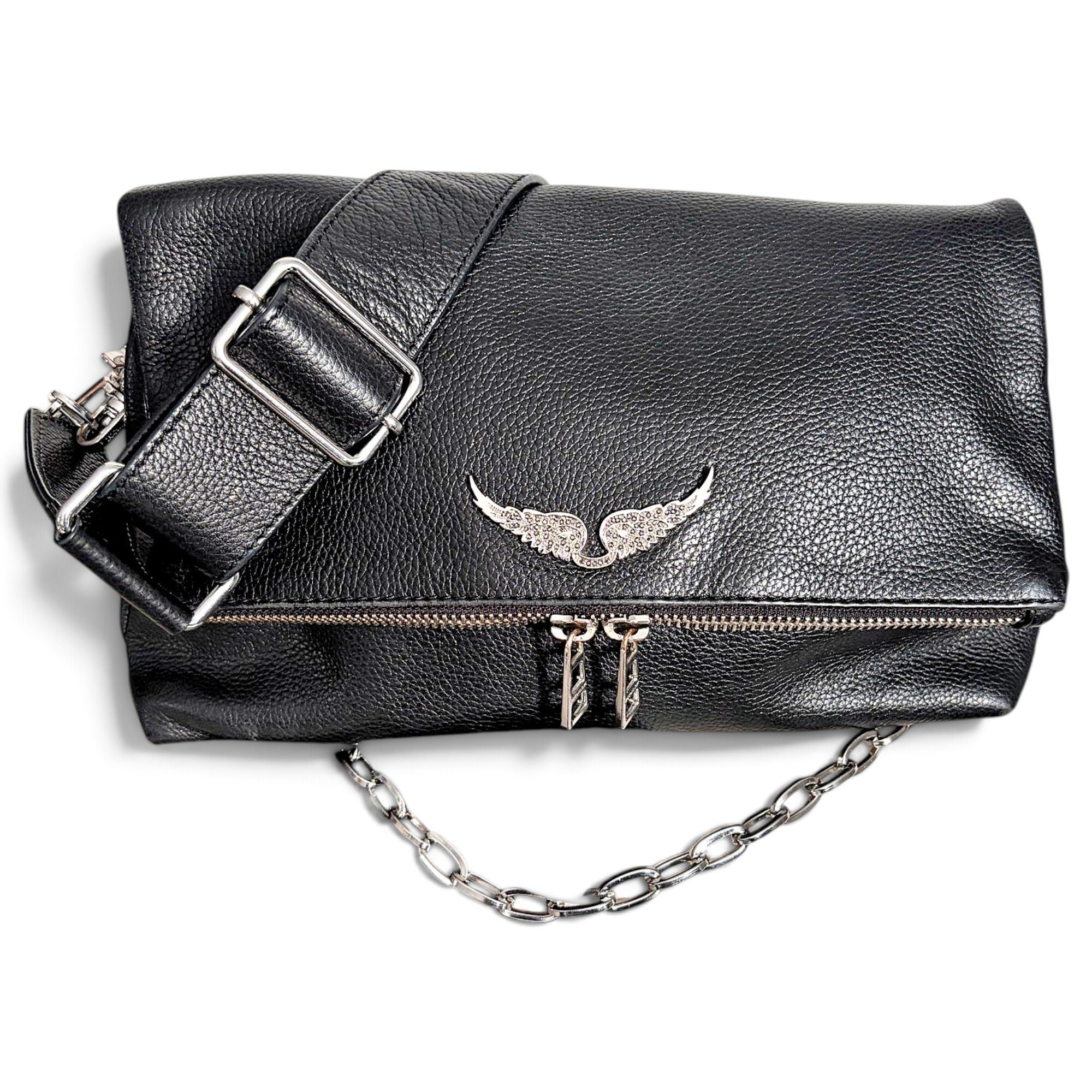 Leather crossbody bag