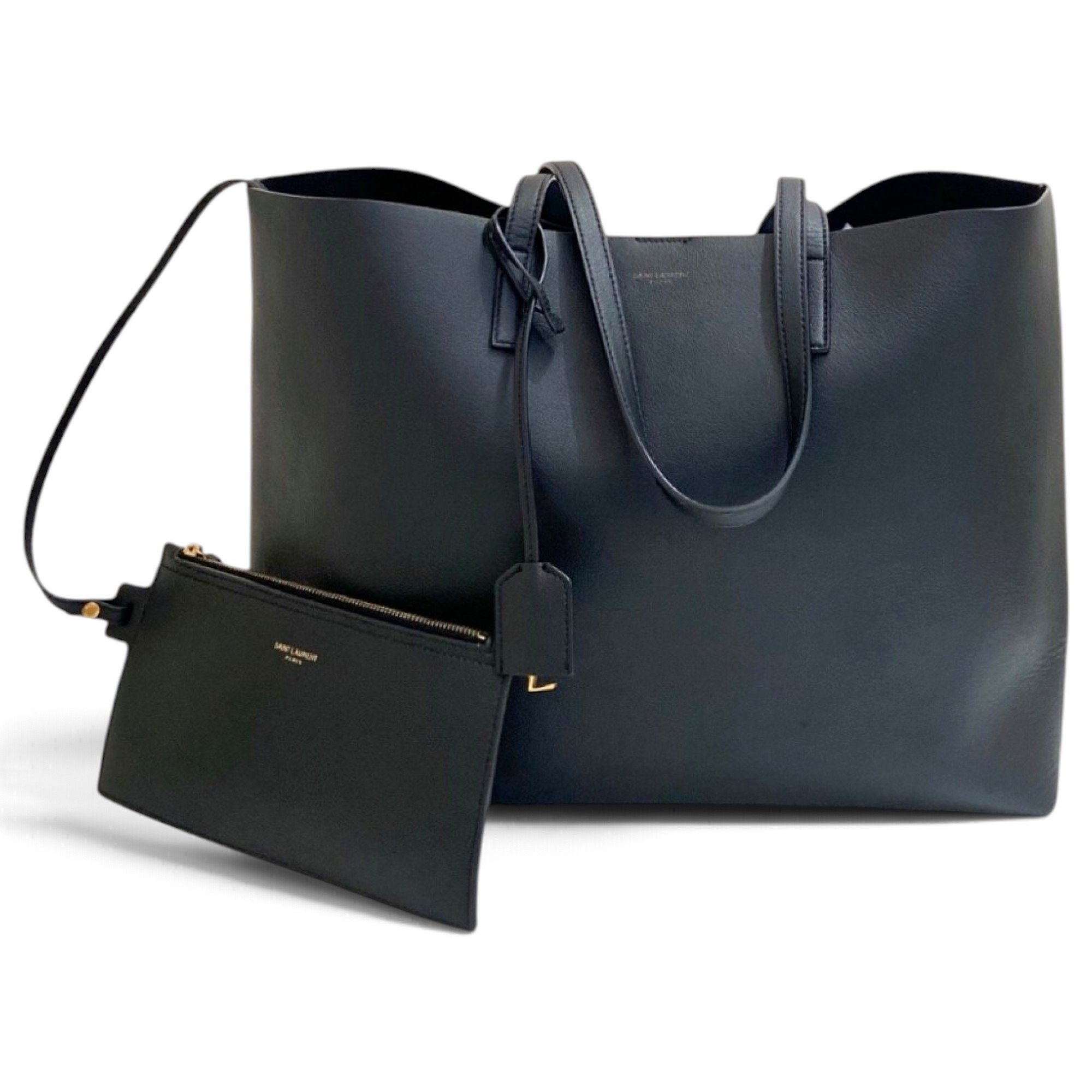 Shopping leather tote
