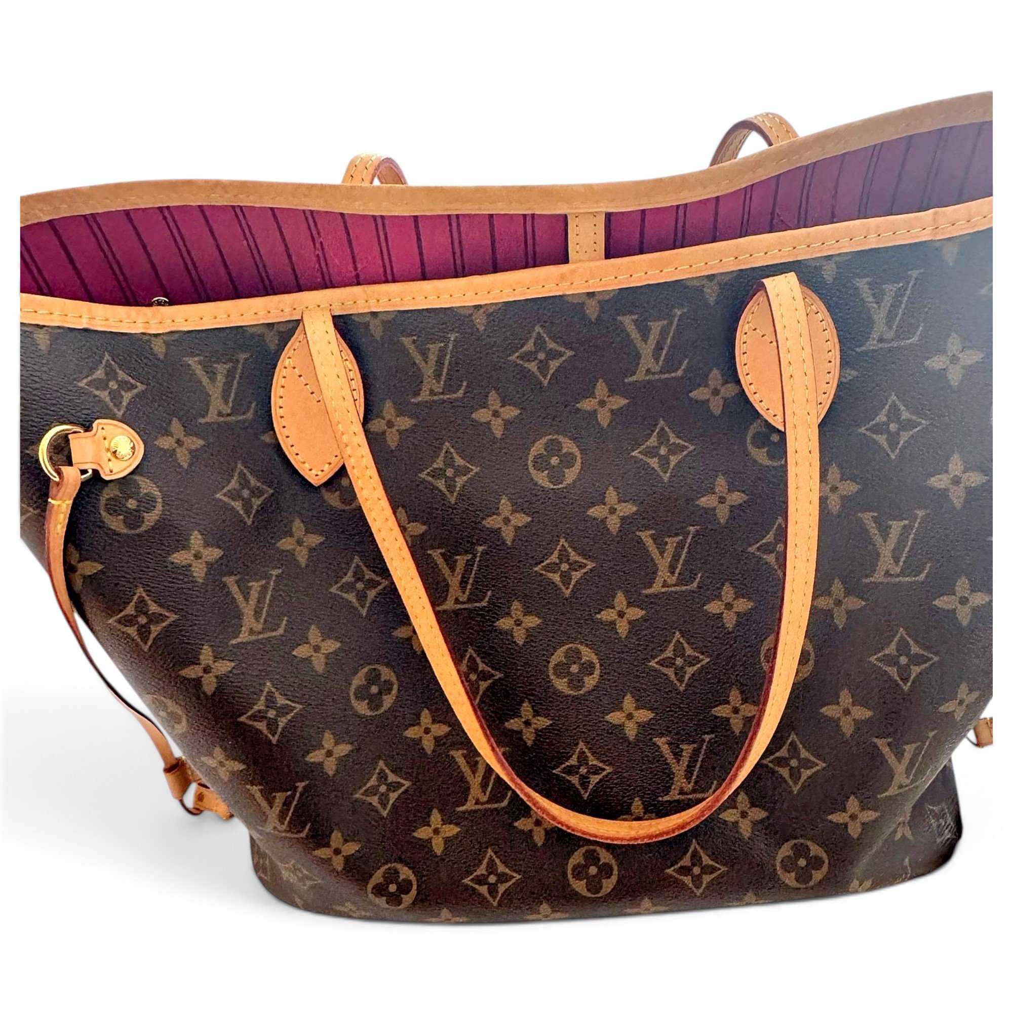 Louis Vuitton Neverfull leather tote