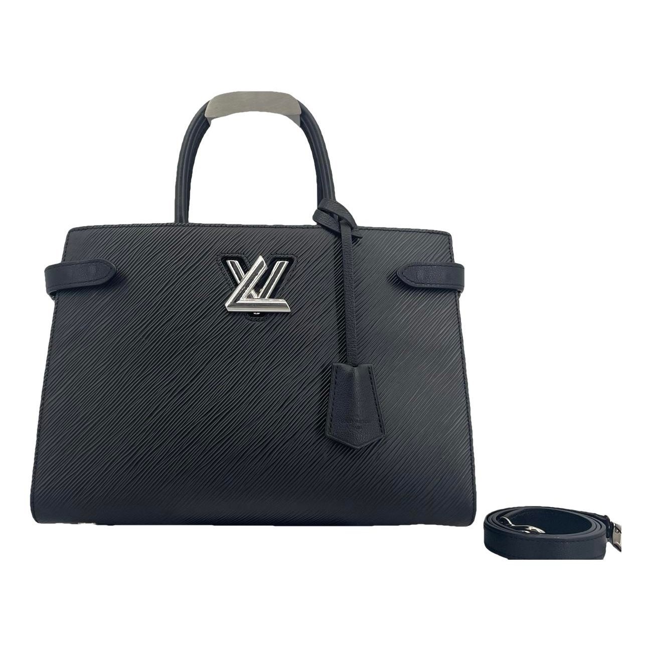 Twist leather handbag