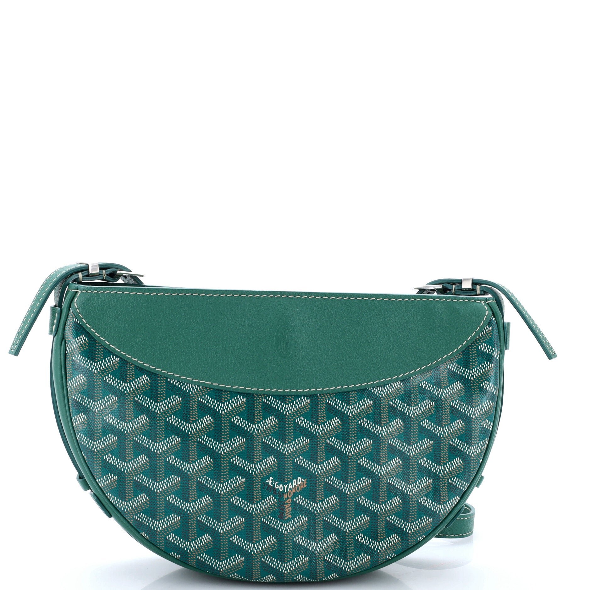Hirondelle Shoulder Bag Coated Canvas and Leather