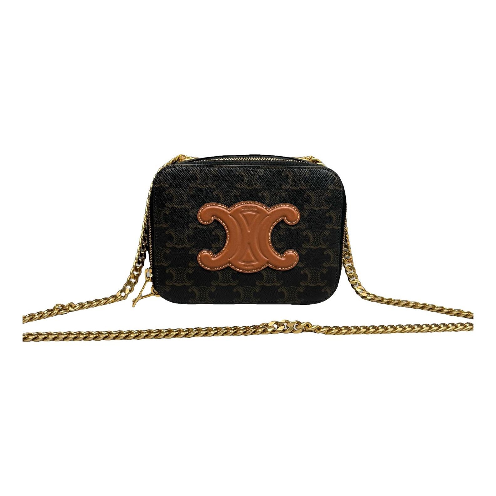 Triomphe leather handbag