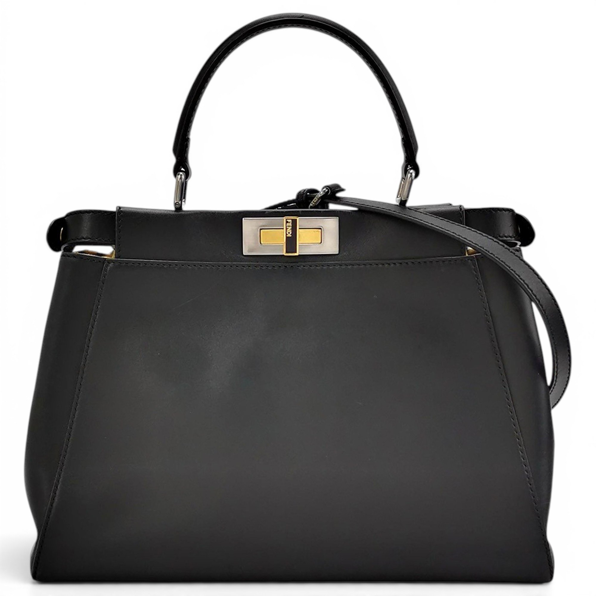 Peekaboo leather handbag