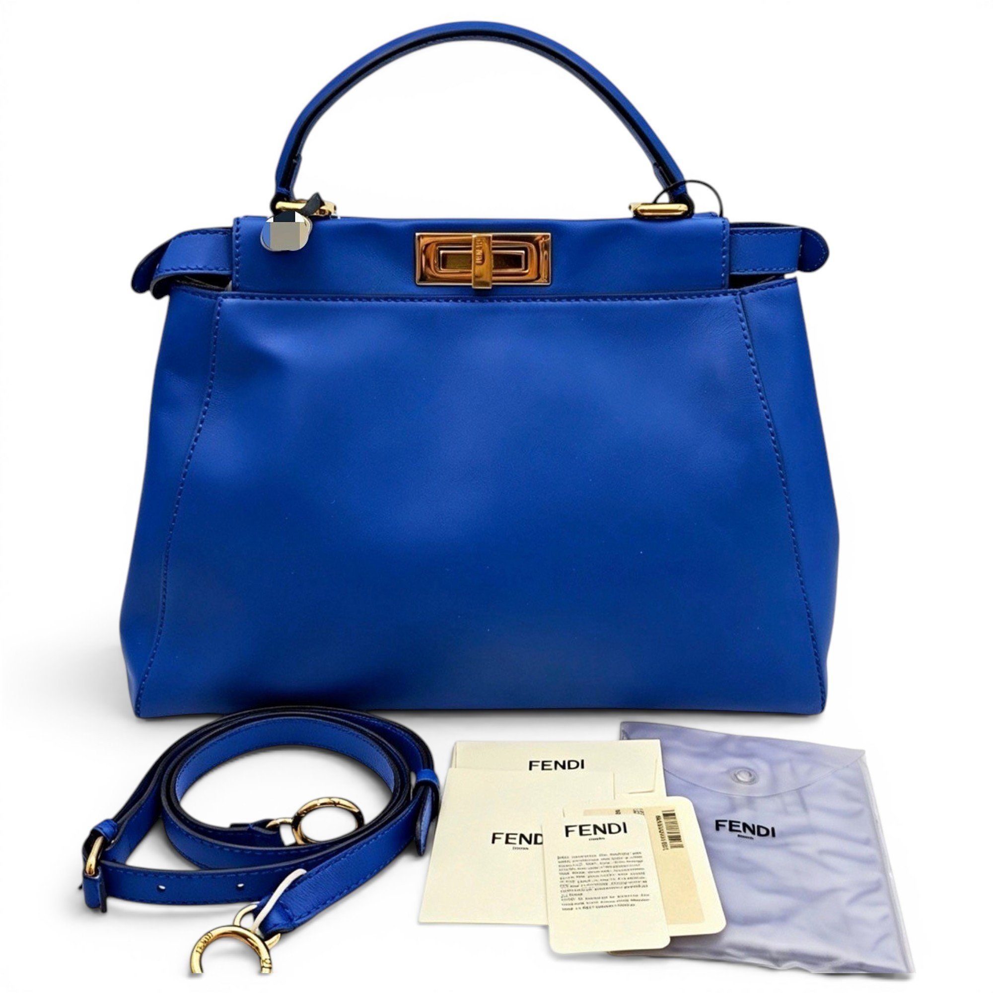 Peekaboo leather handbag